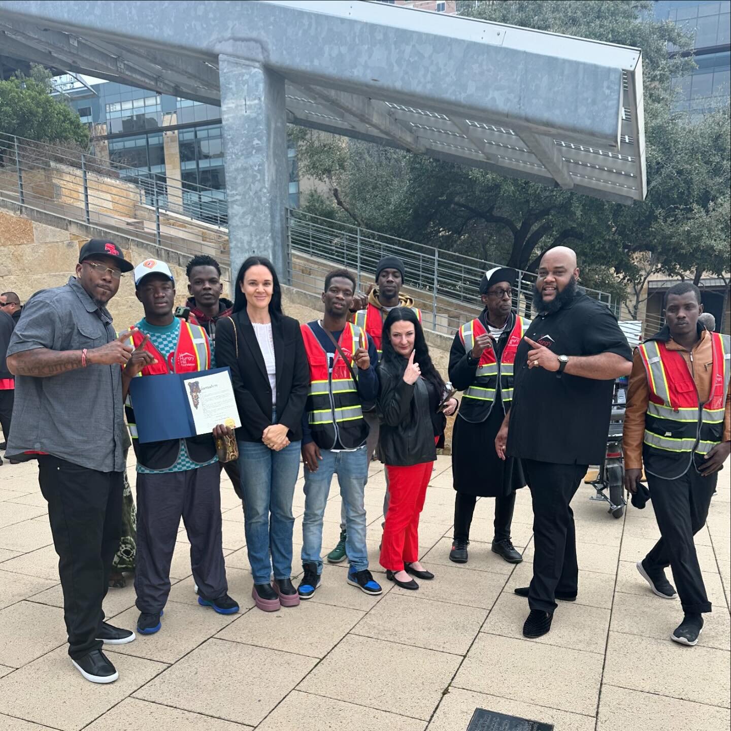 At City Hall this morning to see partners @wecannow1 and @hungryhillatx receive a Proclamation from the city and their Councilperson @cm_harpermadison for their work as essential builders, restorers and leaders of community in East Austin. Helping ou