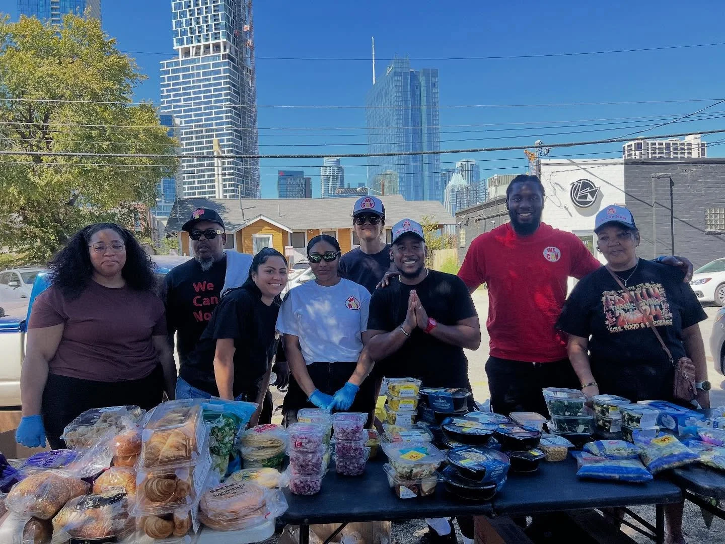 Great day to serve food with @wecannow1 &mdash; our partner whose mission is to provide immediate relief and long-term solutions to those facing homelessness and food insecurity in Austin, Texas. 🍍🍐🍌✌🏽❤️😃