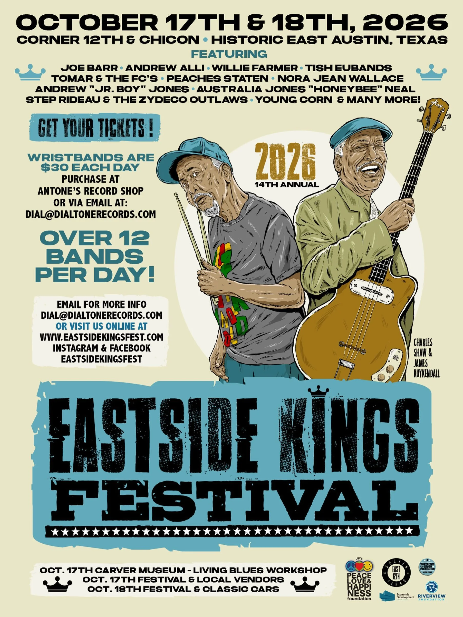 Save the dates! The best blues fest of the year is coming up October 17 and 18 &mdash; a great weekend of music, great people and a classic car show. 🎶 🚘 🎸
