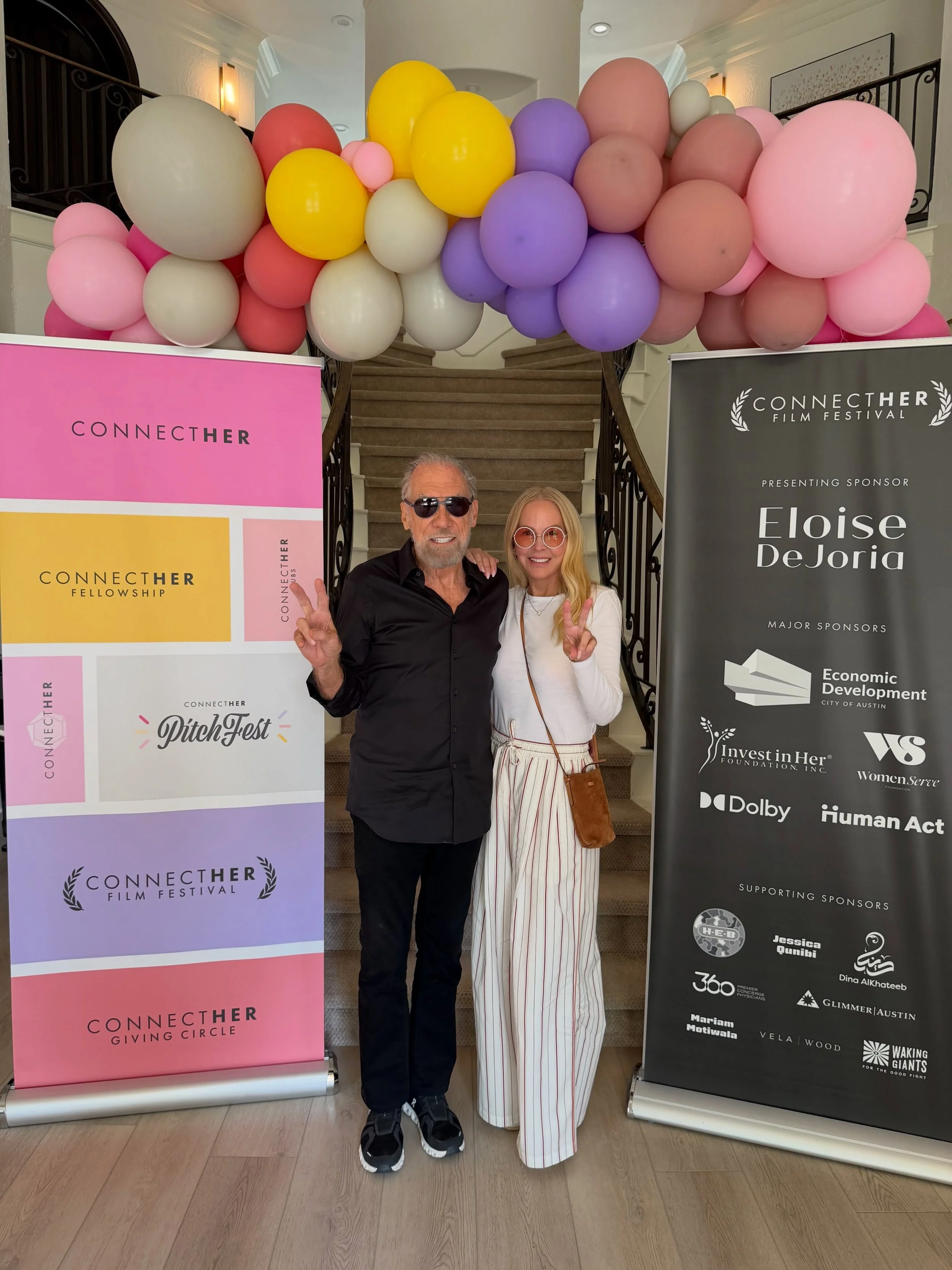 If you know Eloise you know she loves supporting young people. With her decade plus sponsorship of the ConnectHER Film Festival, she gets to support young creatives making what is often their first film AND she supports the impact that their stories 