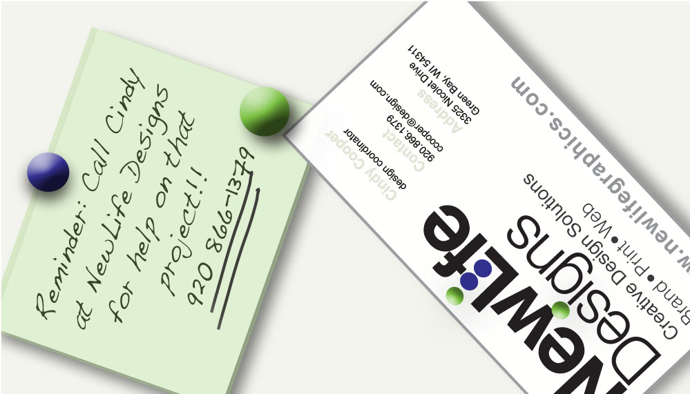 Business Card Back with Call to Action