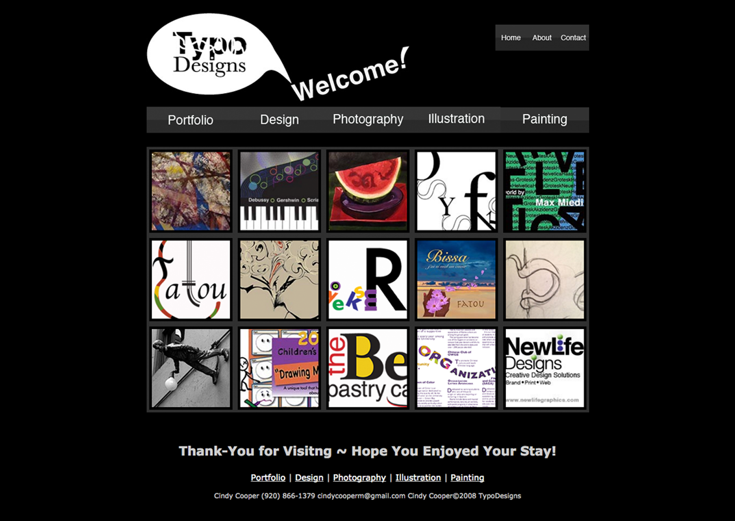 Typo Design Website