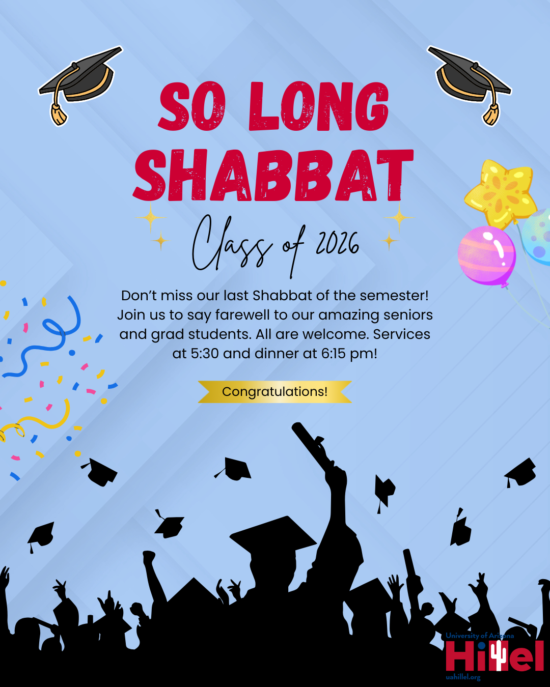 So Long Shabbat!