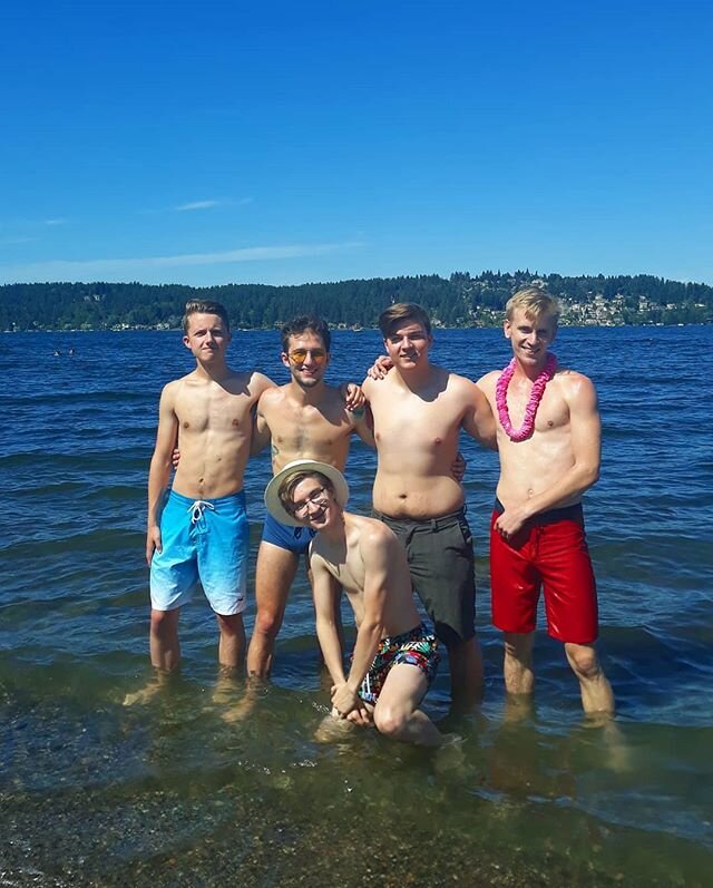 Wet and wild with the boys on this sunny saturday