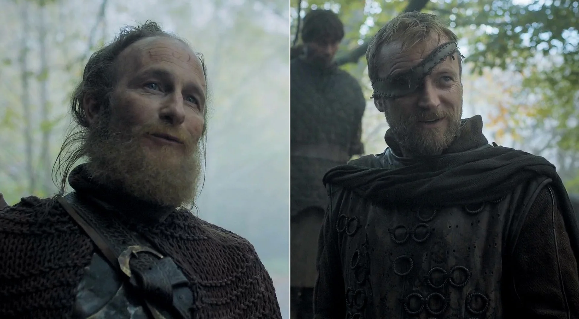 Paul Kaye as Thoros of Myr & Richard Dormer as Beric Dondarrion