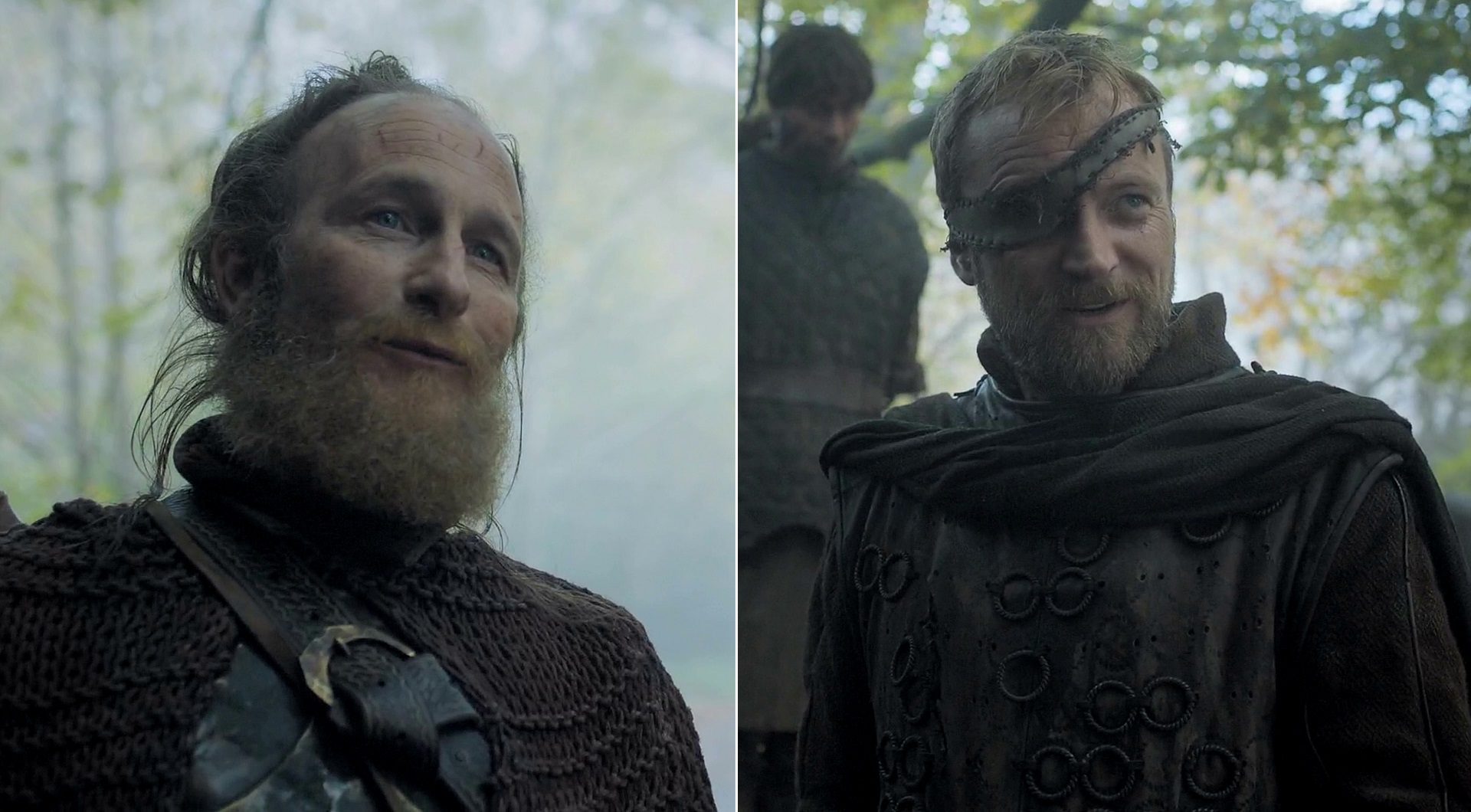 Paul Kaye as Thoros of Myr & Richard Dormer as Beric Dondarrion