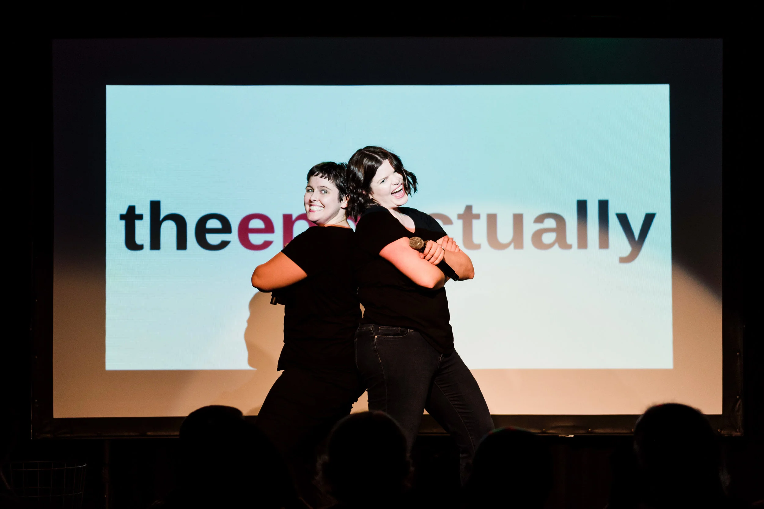 With Amy Currie in "Love/Hate Actually", our two-woman show in which we argue about the merits of the 2003 rom-com Love Actually.