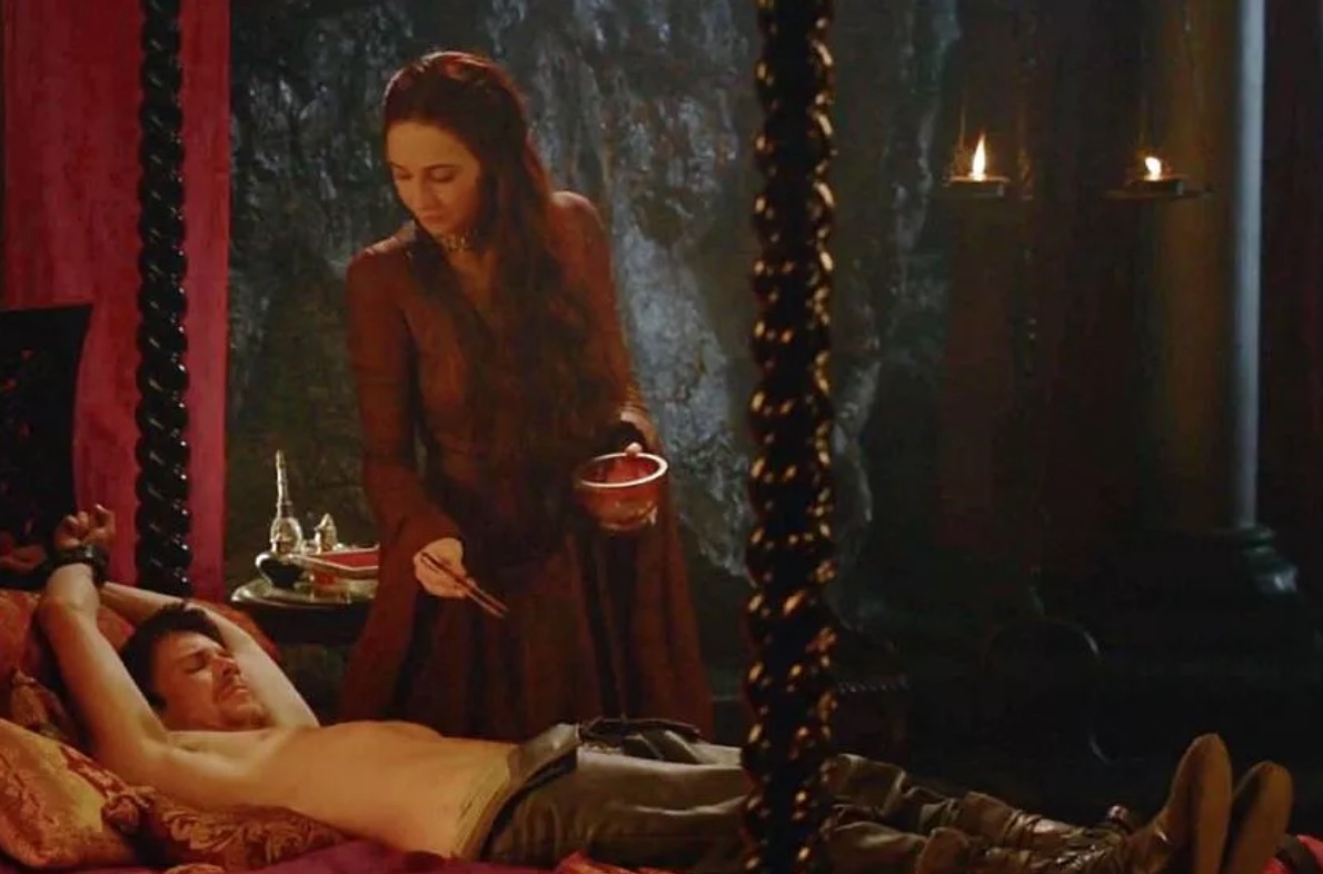 Remember when Kate Bush covered Gendry in leeches? Ahh, good honest sexy times.