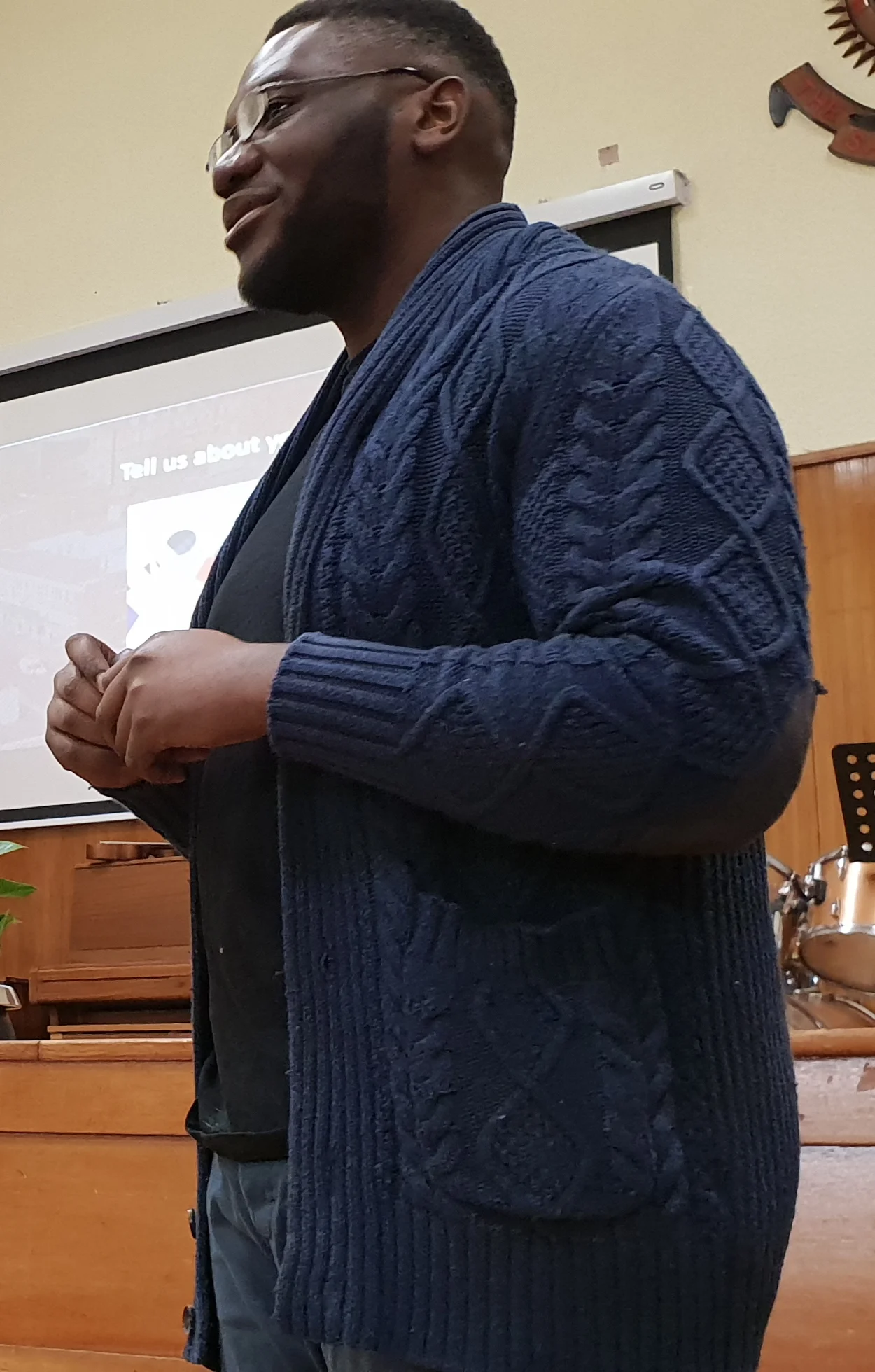 Adrian Yeboah in action