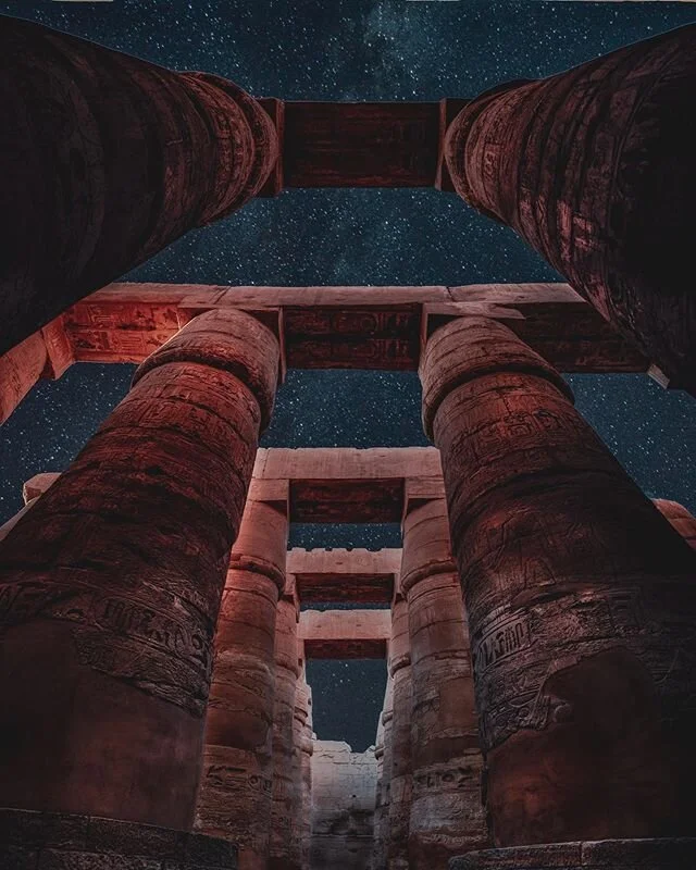 Karnak Temple in Luxor dwarfs us with its columns in the Hypostyle Hall makes you feel like an ant with its 134 massive columns some of these columns are 10 meters tall and other 12 that are 21 meters with a base of over three meters. It is a stunnin