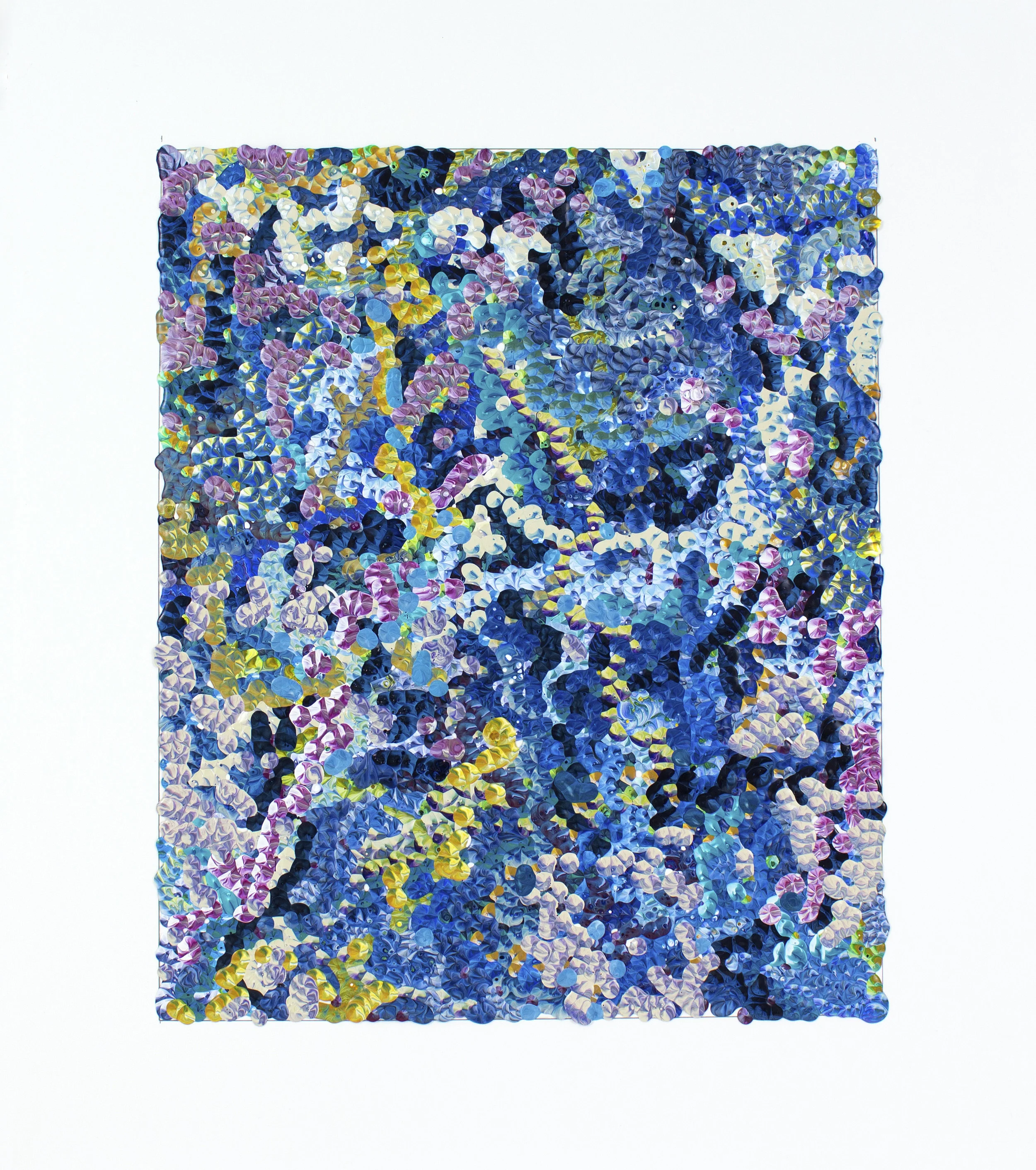 Gregory Hayes, 2nd Amalgamation, 2017, acrilico su carta, 41 x 35,5 cm