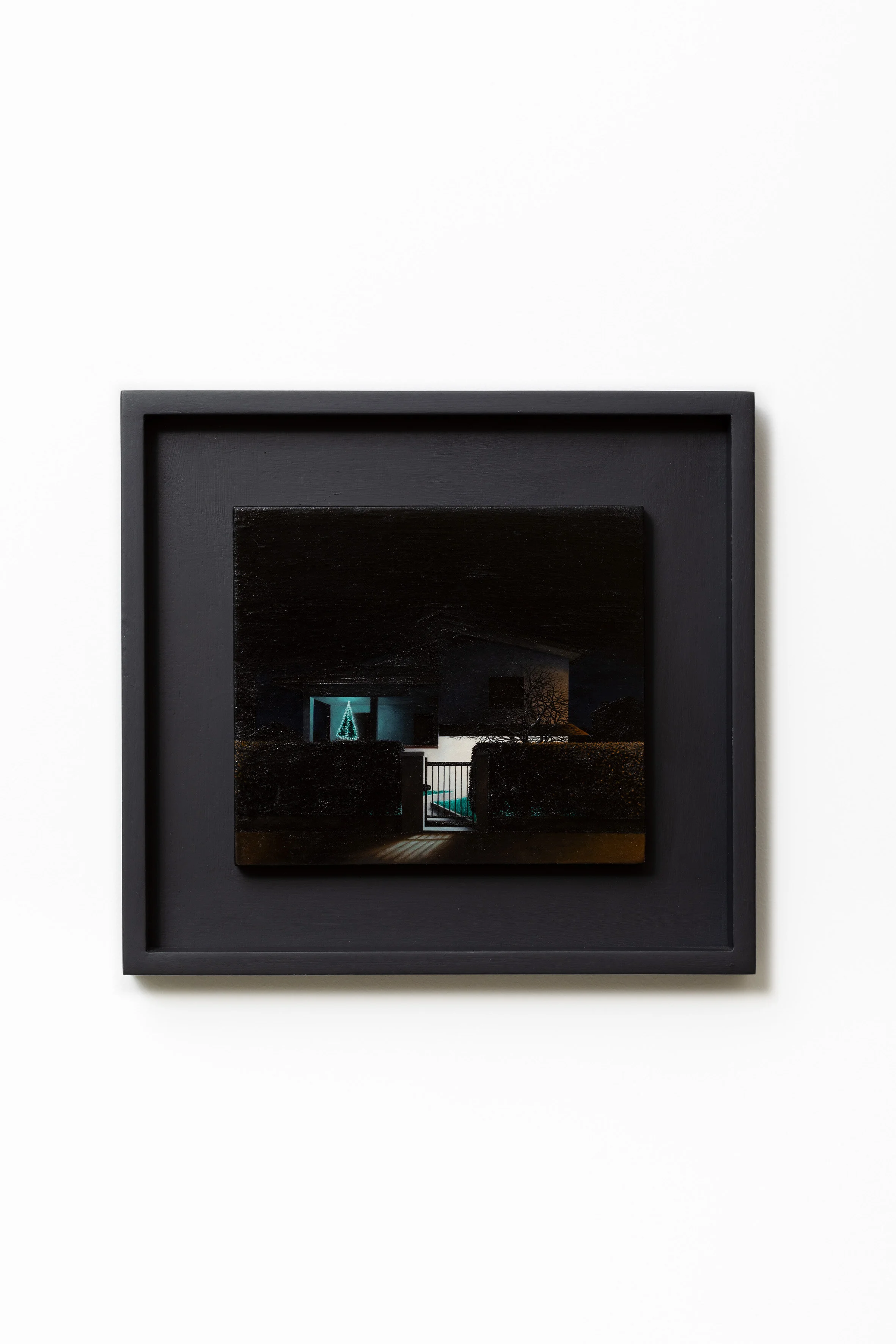 Notte di Natale, 2020, tempera all'uovo su tavola, 16,2 x 18,6 cm