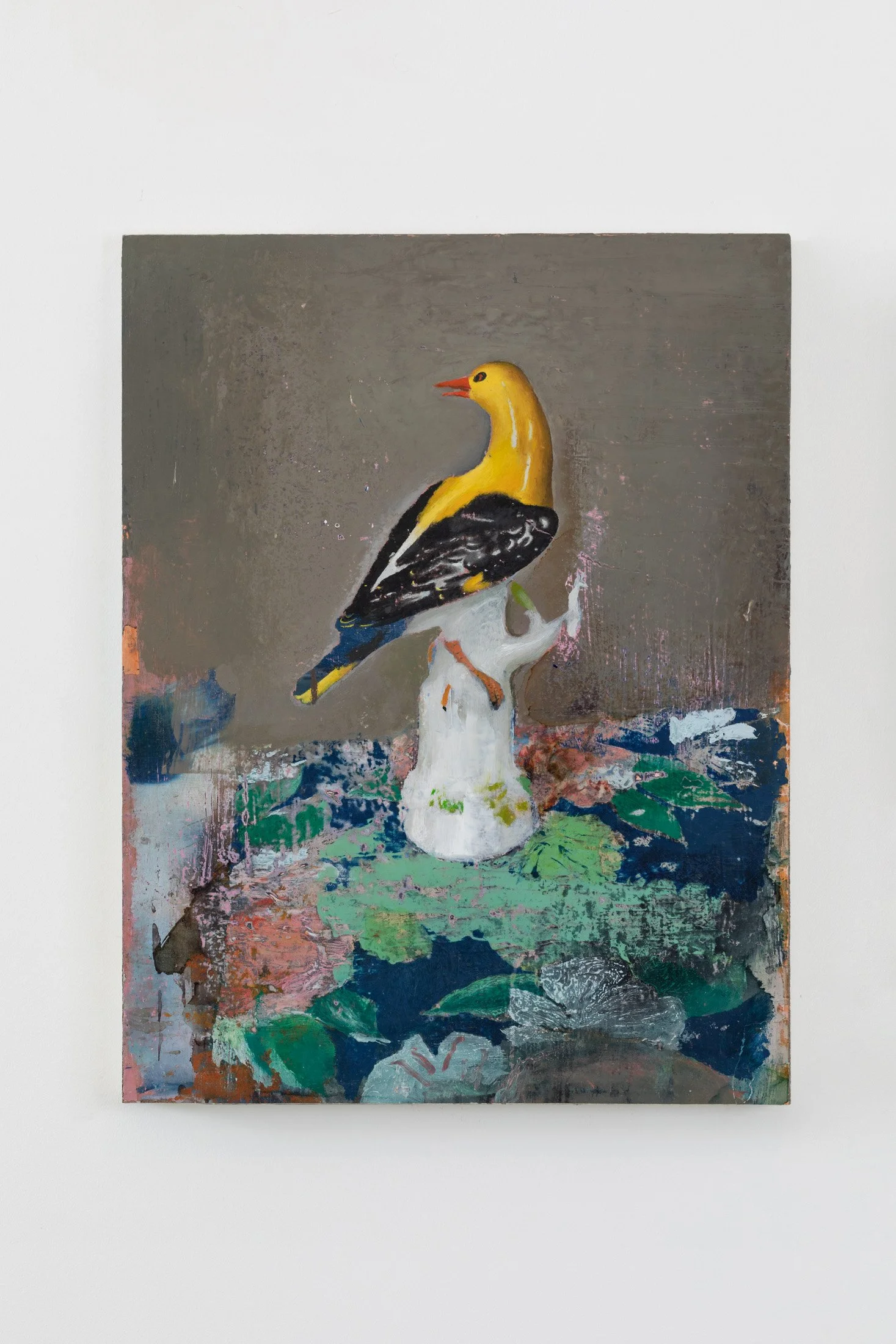 Rigogolo , 2021-22, oil on paper on board, 70,5x54 cm