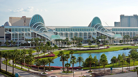 The Orange County Convention Center in Orlando, Florida