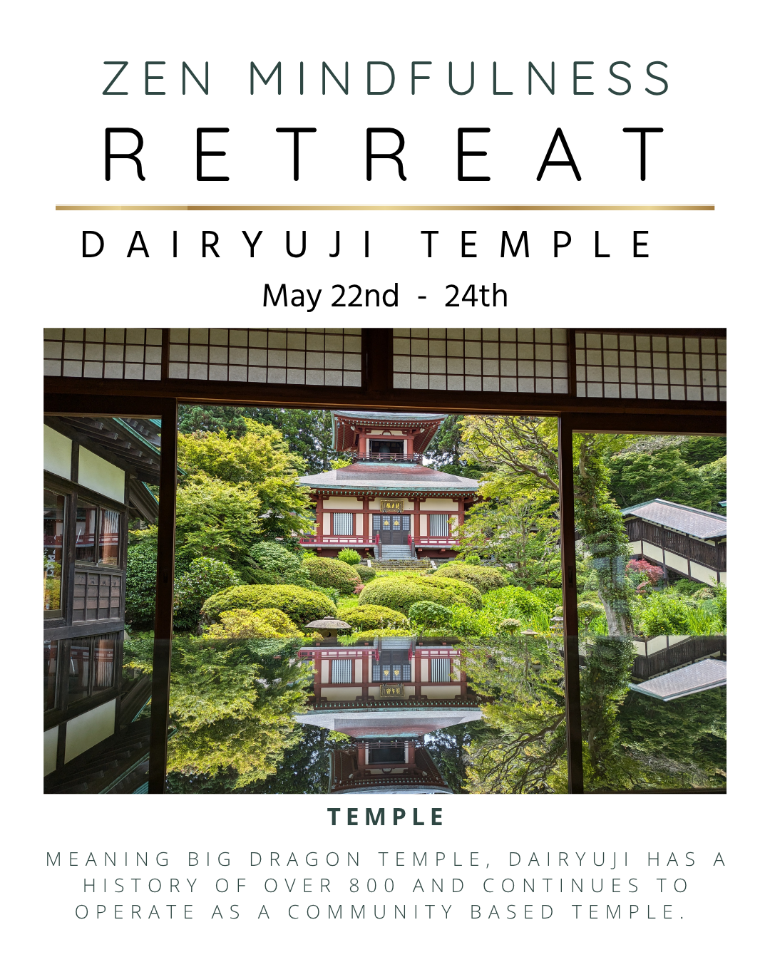 Zen Mindfulness Retreat May 2026