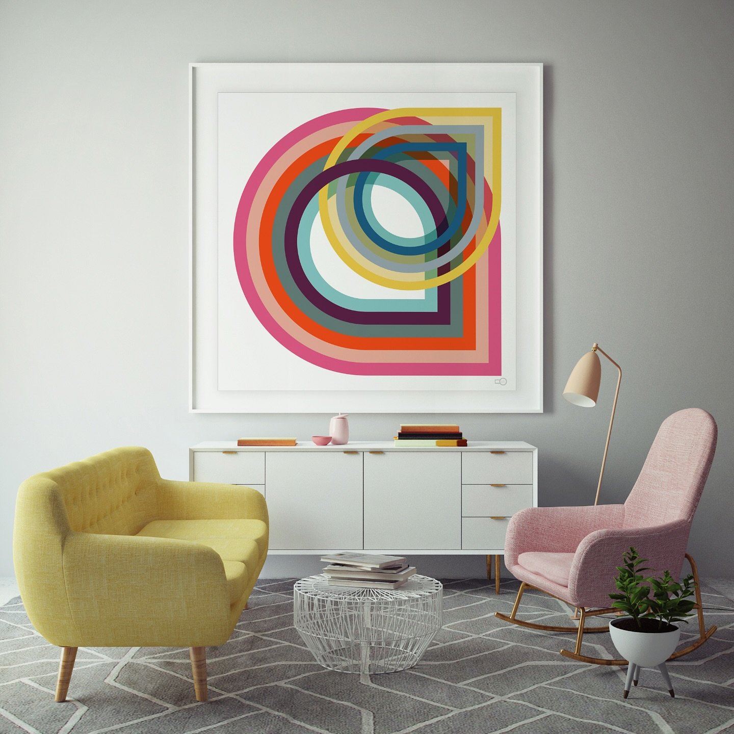 Looking to add clean, bold, visually vibrant artwork to your boutique hotel, workplace or caf&egrave; then we have your solution. Our Brunnian prints have only a few editions left. 
_______________

#leighbagley 
#artforhotels 
#creativeworkspace 
#m