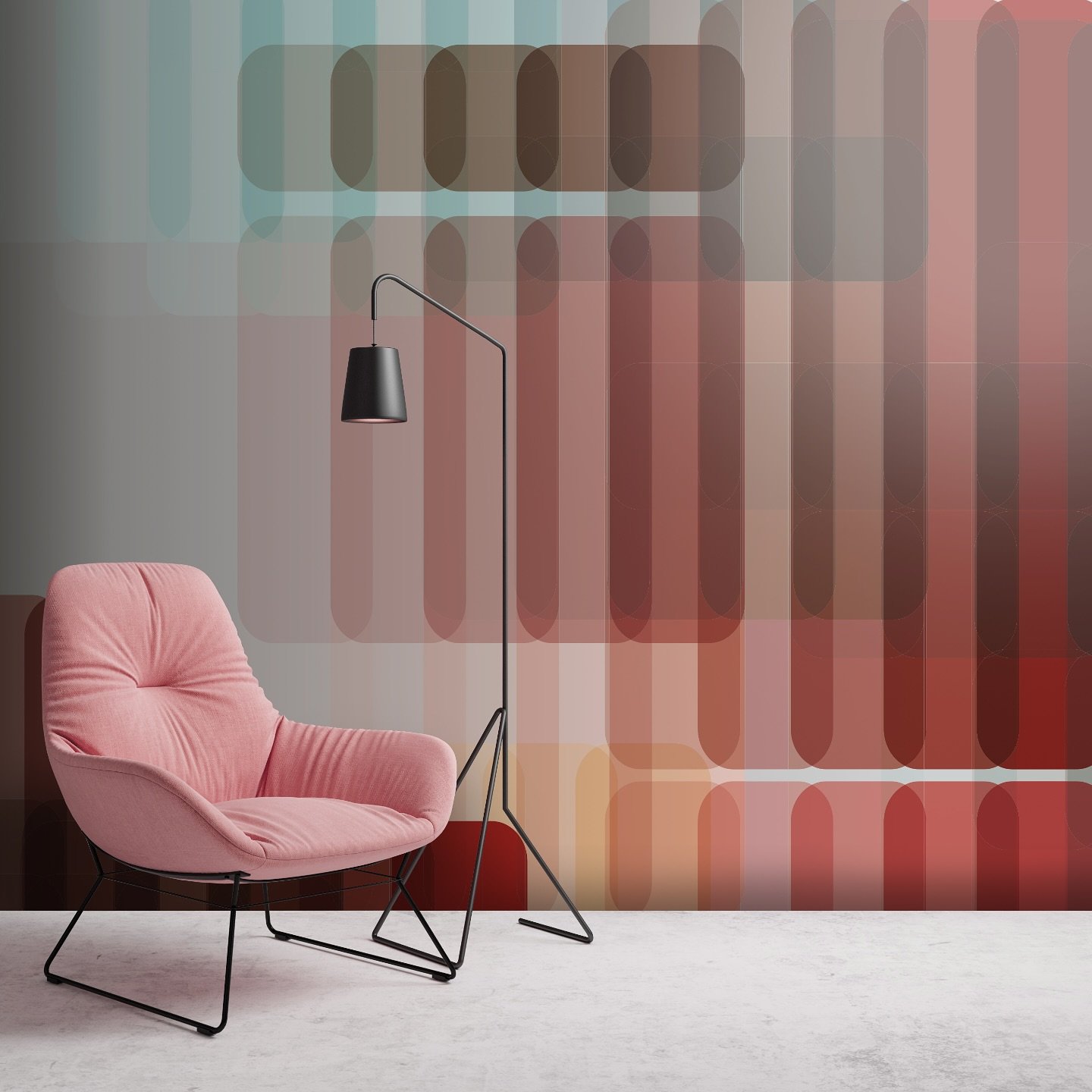 Our classic and ever popular Koroni mural. @newmorwallcoverings 
_________________

#interiordesire⁠
#colourfulinteriors⁠
#supergraphics⁠
#postmodernism⁠
#collectibledesign⁠
#scenography⁠
#designgallery⁠
#colourmehappy⁠
#radicaldesig
#interiordesign⁠