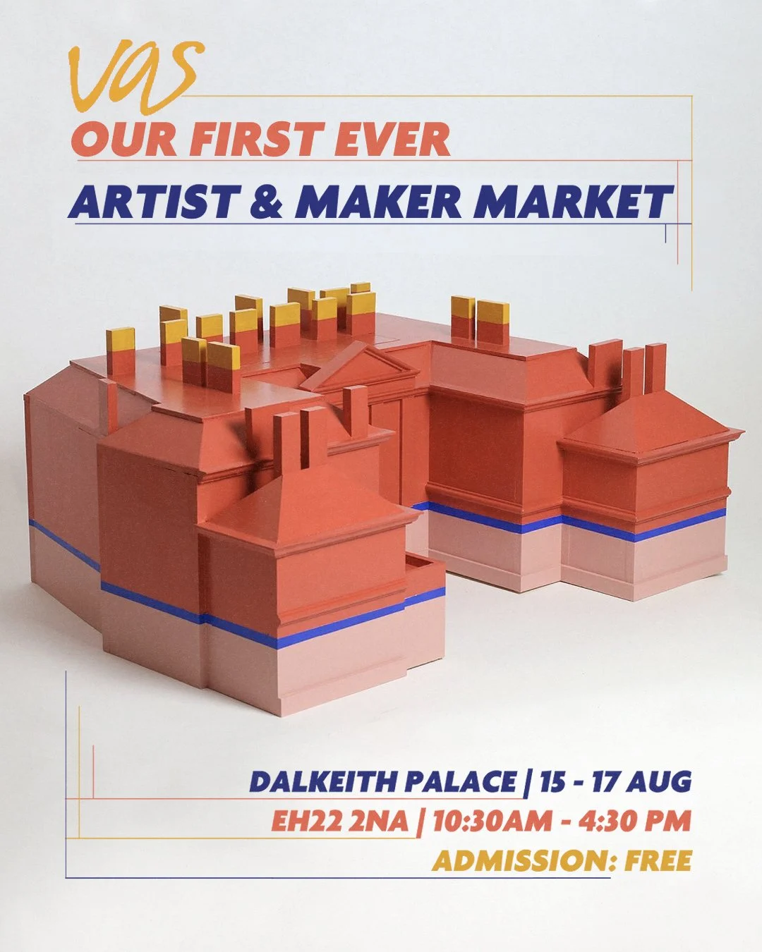 Bringing the colour to Dalkeith Palace at the weekend for @visualartsscotland Artist &amp; Maker Market. Stand X24 - right at the entrance outside. Large limited edition prints of paper and plywood and single edition collages. Looking forward to seei