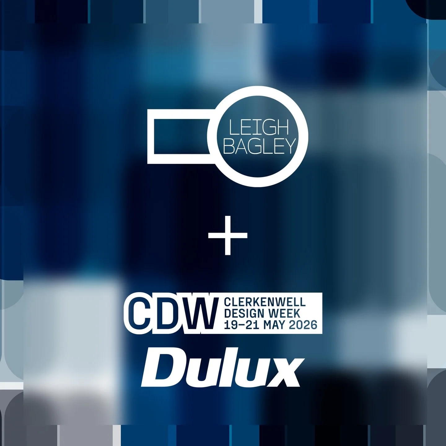 A huge thank you to @duluxtrade for selecting my entry for the Light up the Stage Competition and for the opportunity to design the Conversations at @clerkenwelldesignweek talk stage using the beautiful Colour of the Year palette, The Rhythm of Blues