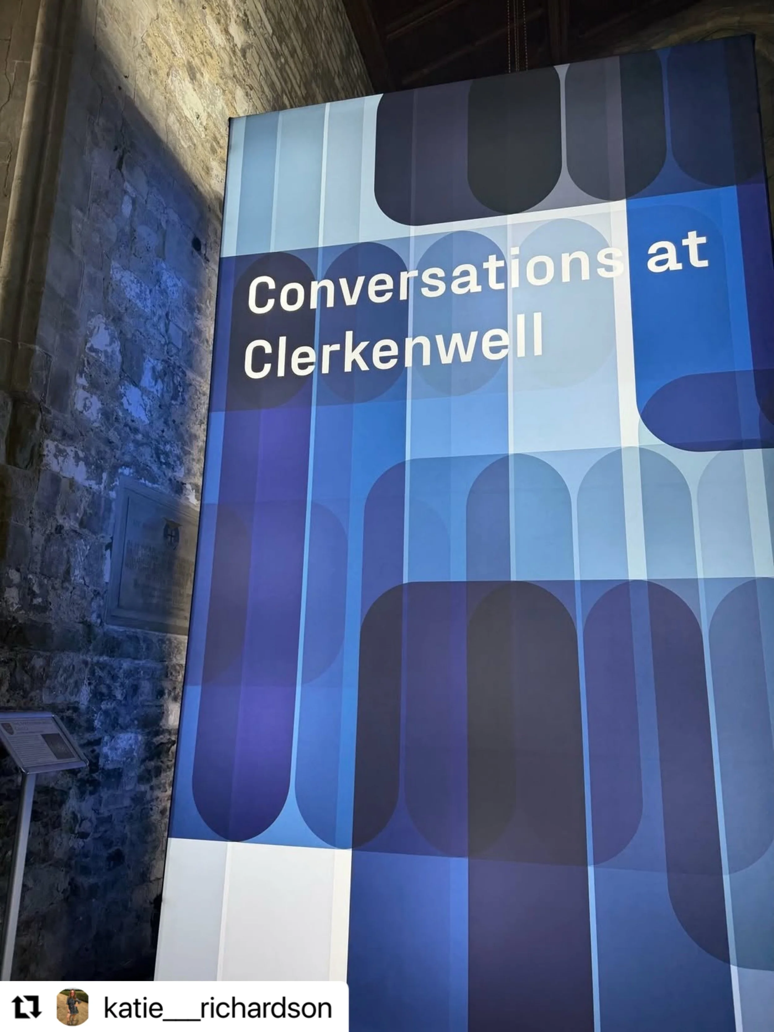#Repost @katie___richardson
・・・
Hello. I&rsquo;m the curator of Conversations at Clerkenwell, the official talks programme for @clerkenwelldesignweek - an annual celebration of design now in its 16th year and set across showrooms, public venues and s