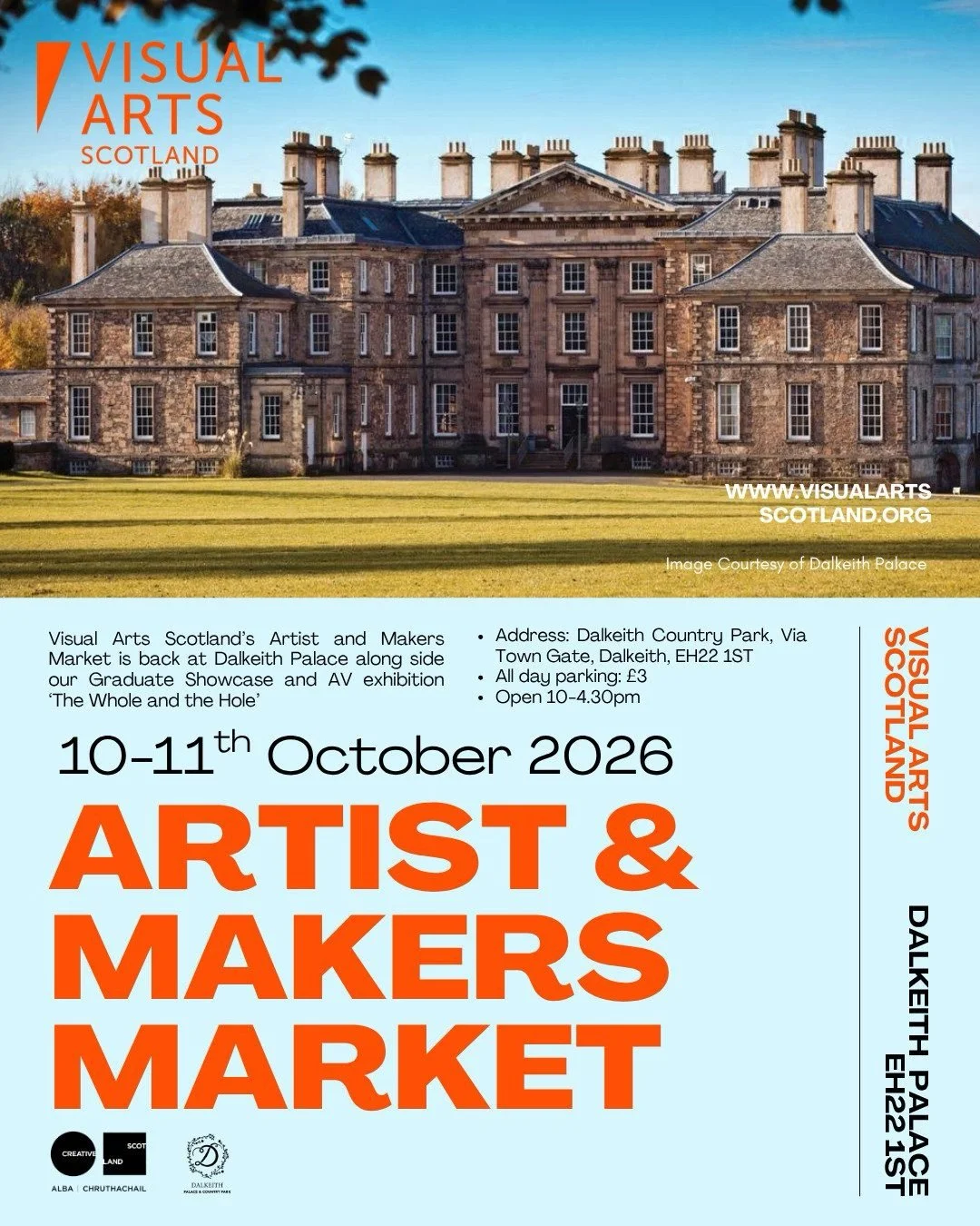 I&rsquo;m thrilled to be showing a selection of my limited edition prints, poster prints and collages at the amazing @visualartsscotland Artists &amp; Makers Market at Dalkeith Palace, 10&ndash;11 October 2026.

I&rsquo;ll be bringing a selection of 
