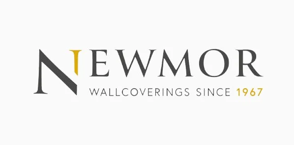 Brand logo for Newmore Wallcoverings, established in 1967, with stylized text.