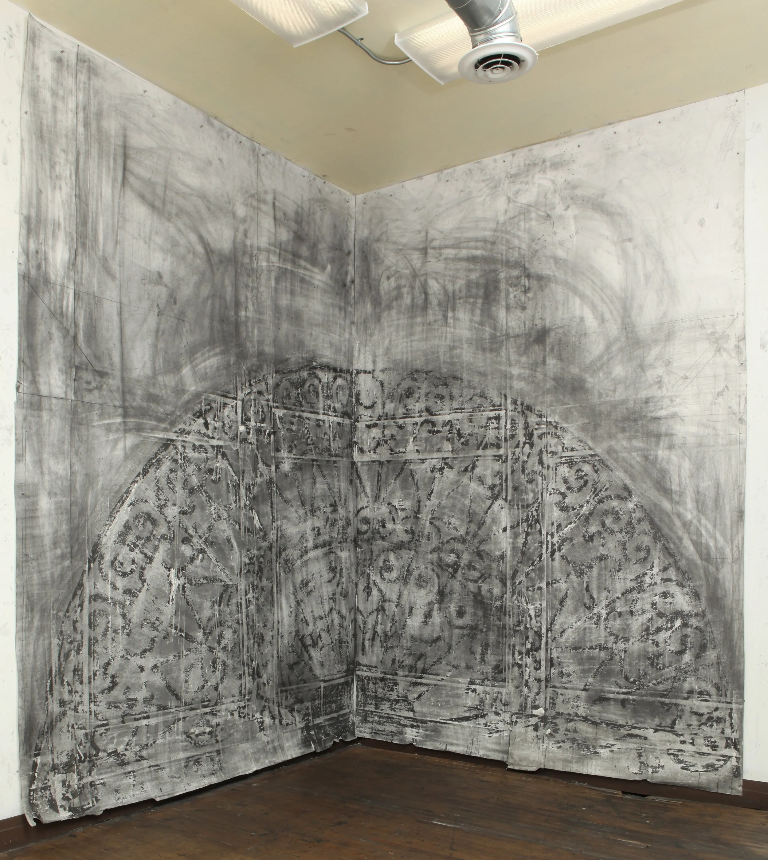 Delaware, For My Father 120’‘x176’’ Graphite on Paper 2009
