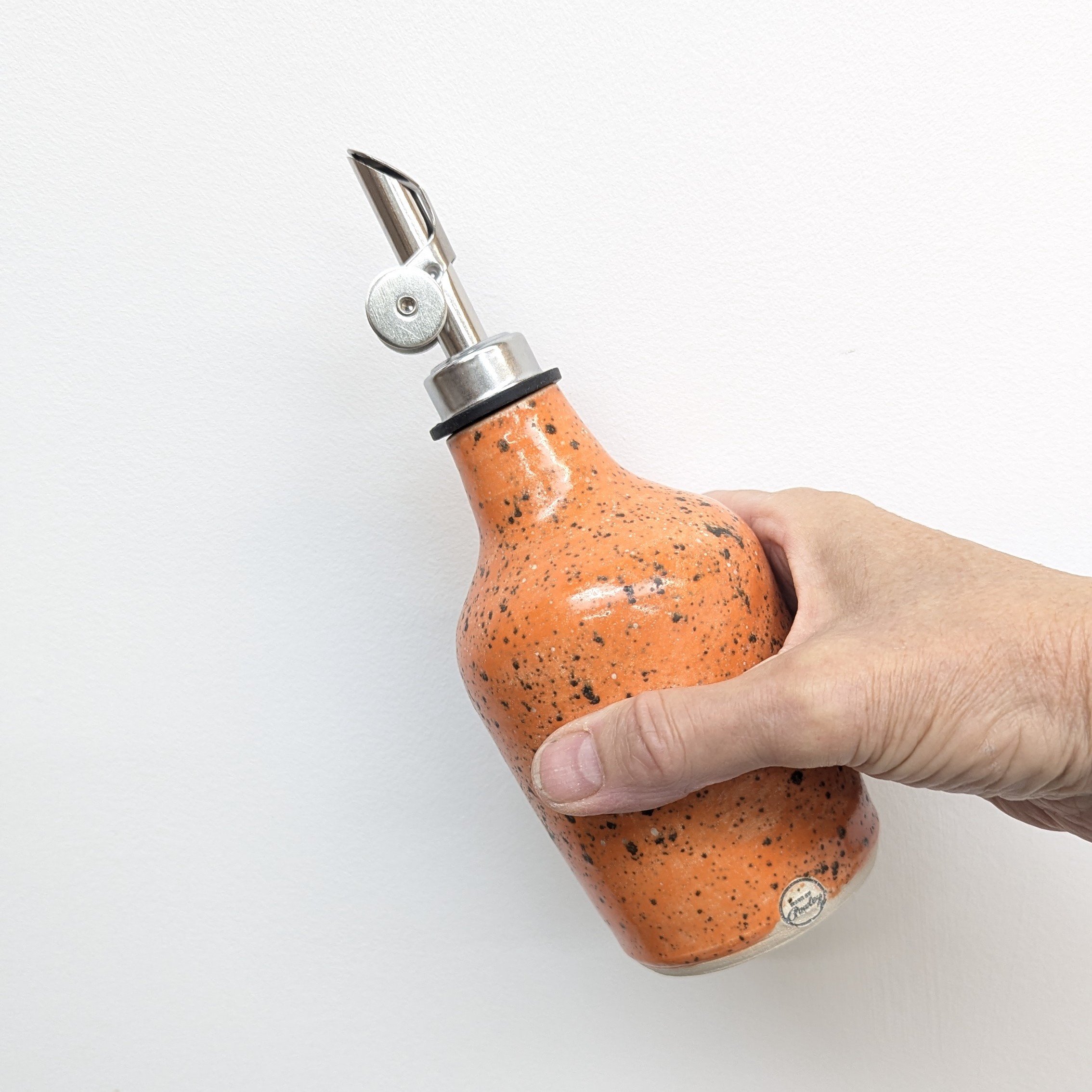 Olive Oil Bottle with spout Pottery