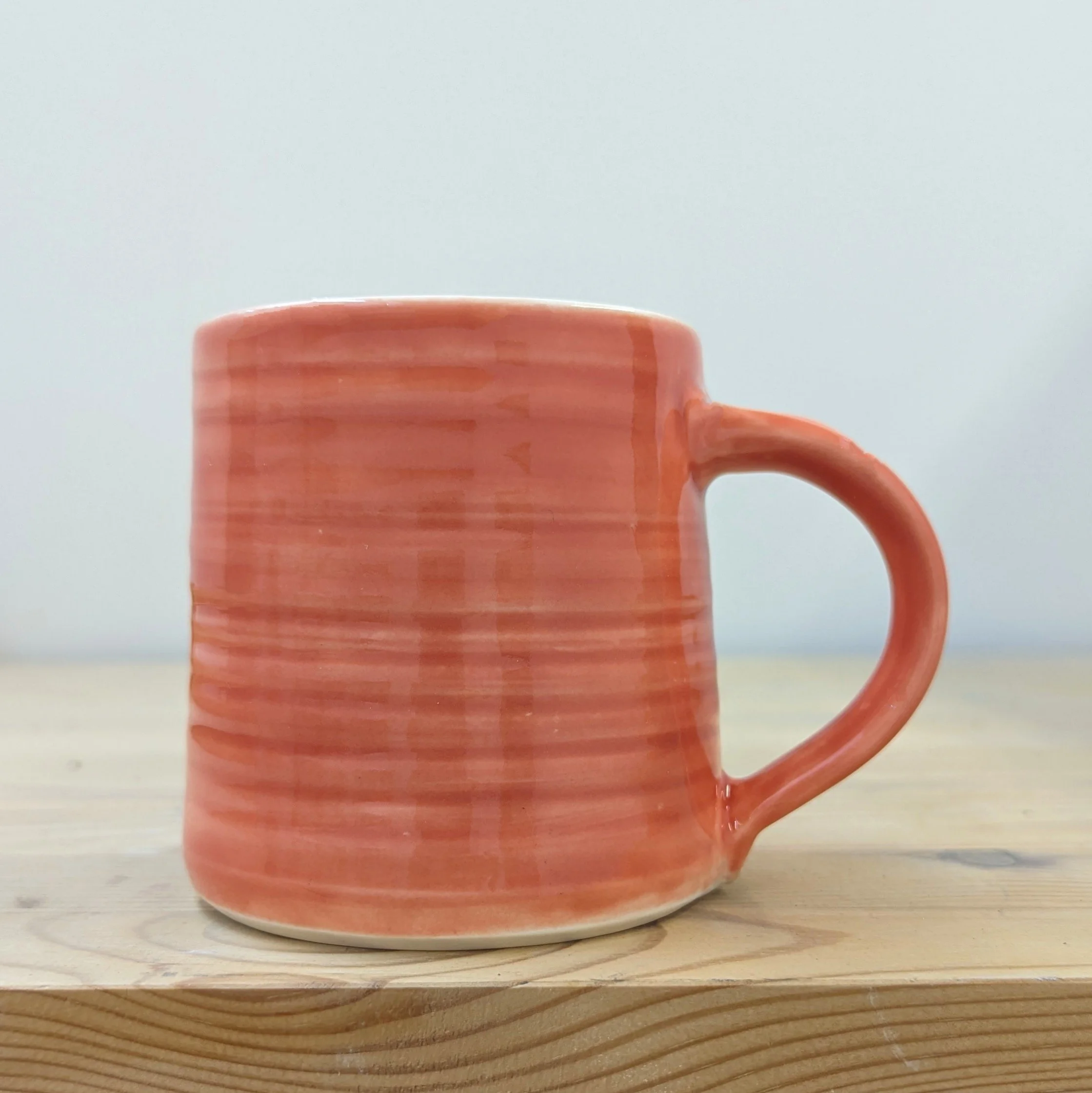 Ceramic Mug in Coral