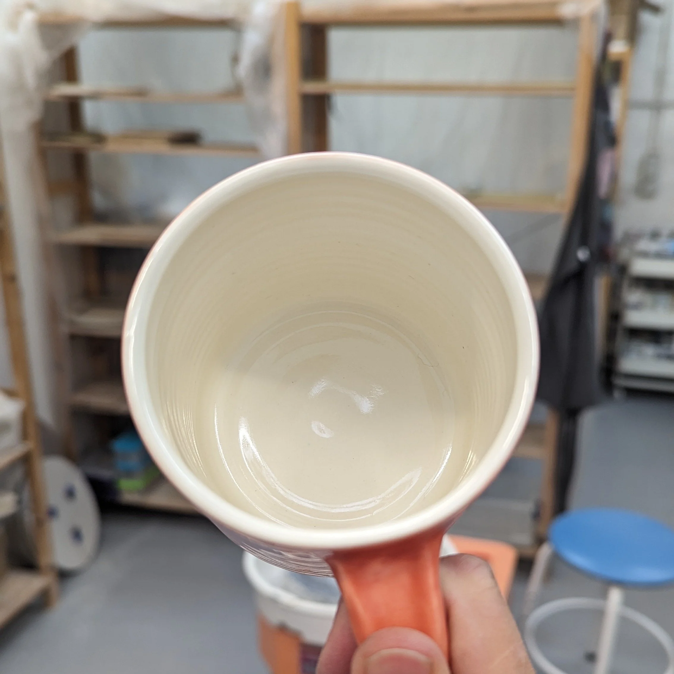 Ceramic Coffee Mug Coral