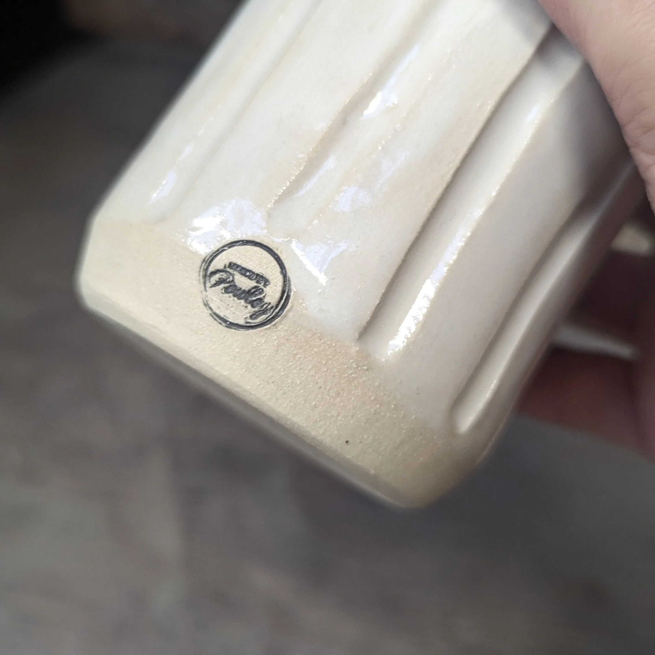 Made By Powley Pottery Oil Bottle with spout