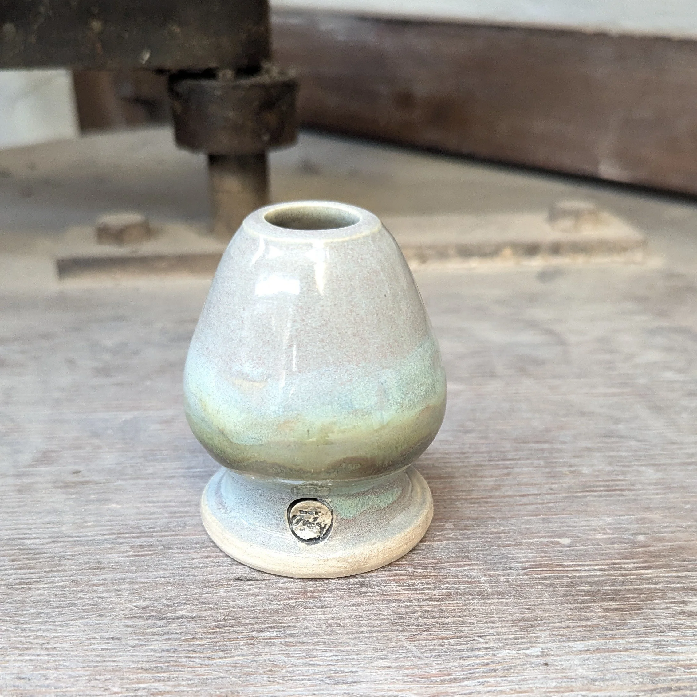 Pottery Matcha Set, Matcha bowl, Matcha whisk holder, chasen stand, ceramic pouring bowl, serving bowl handmade, mixing bowl with spout