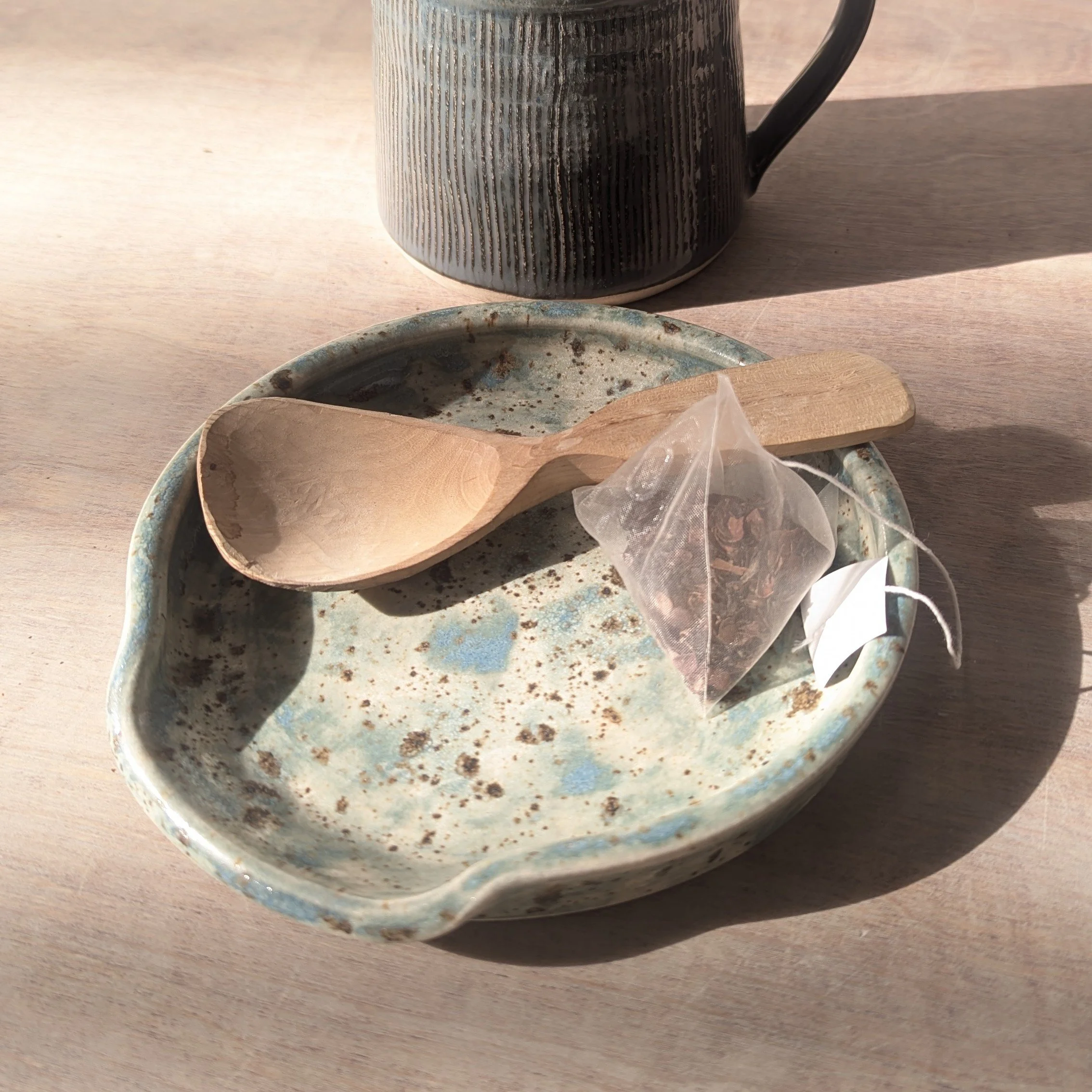 Spoon and Teabag Dish handmade