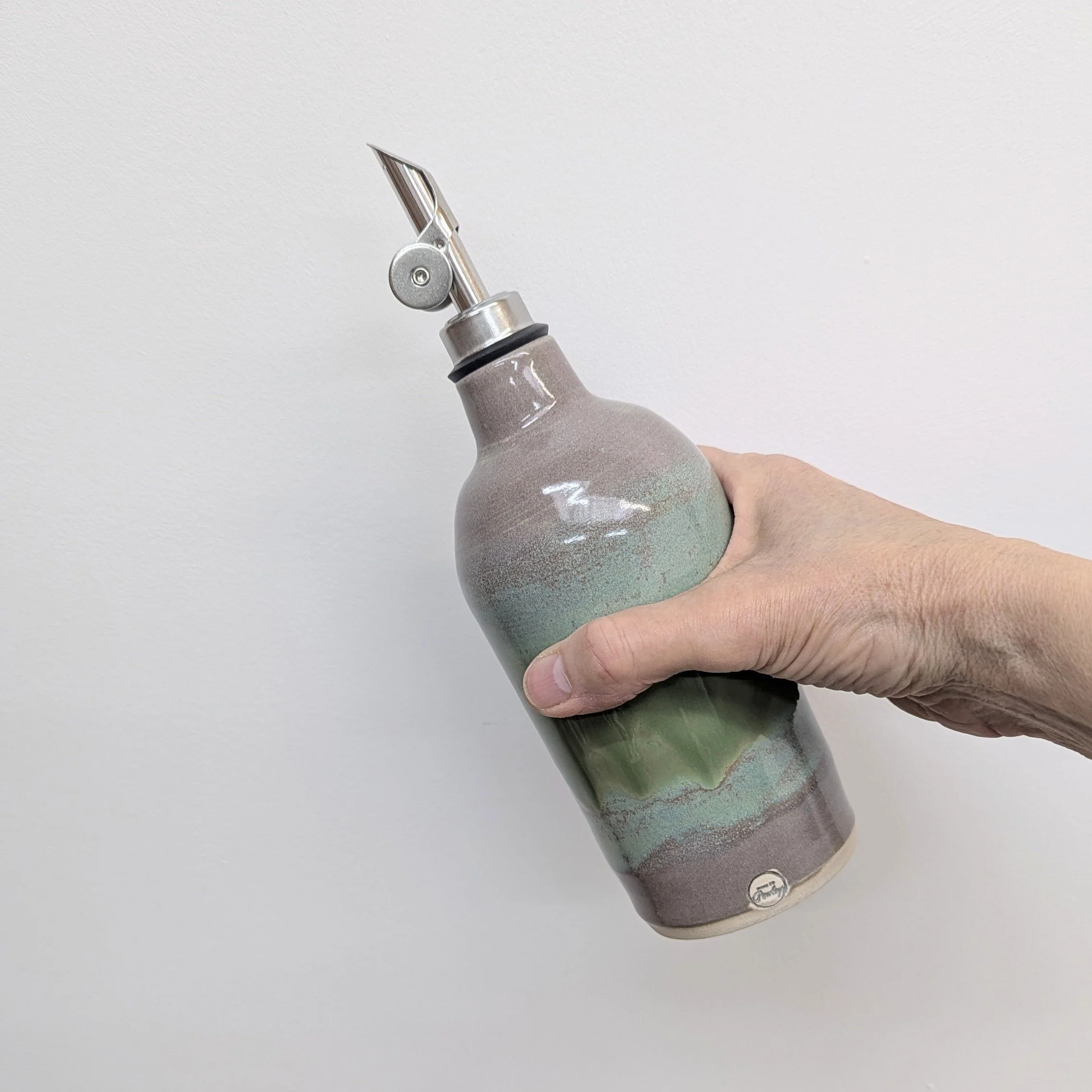 Ceramic oil vinegar drizzler 3 tones