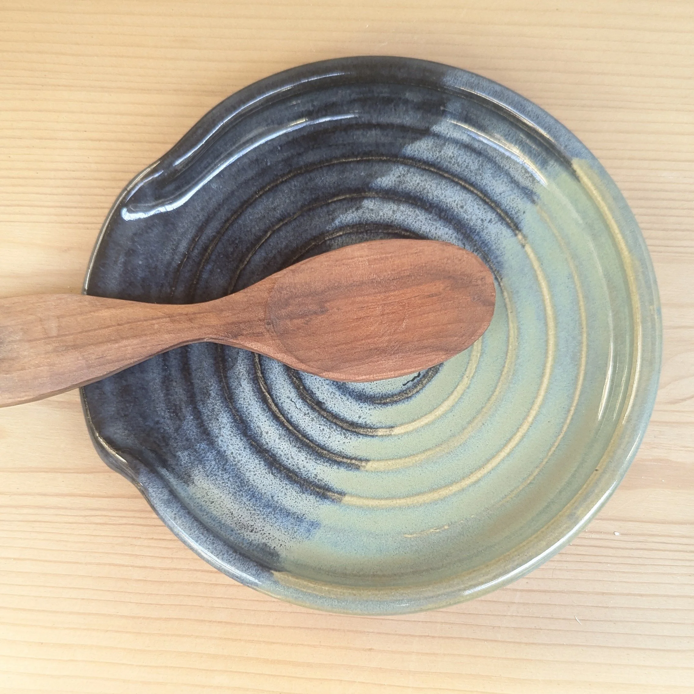 Pottery Spoon Rest Handmade