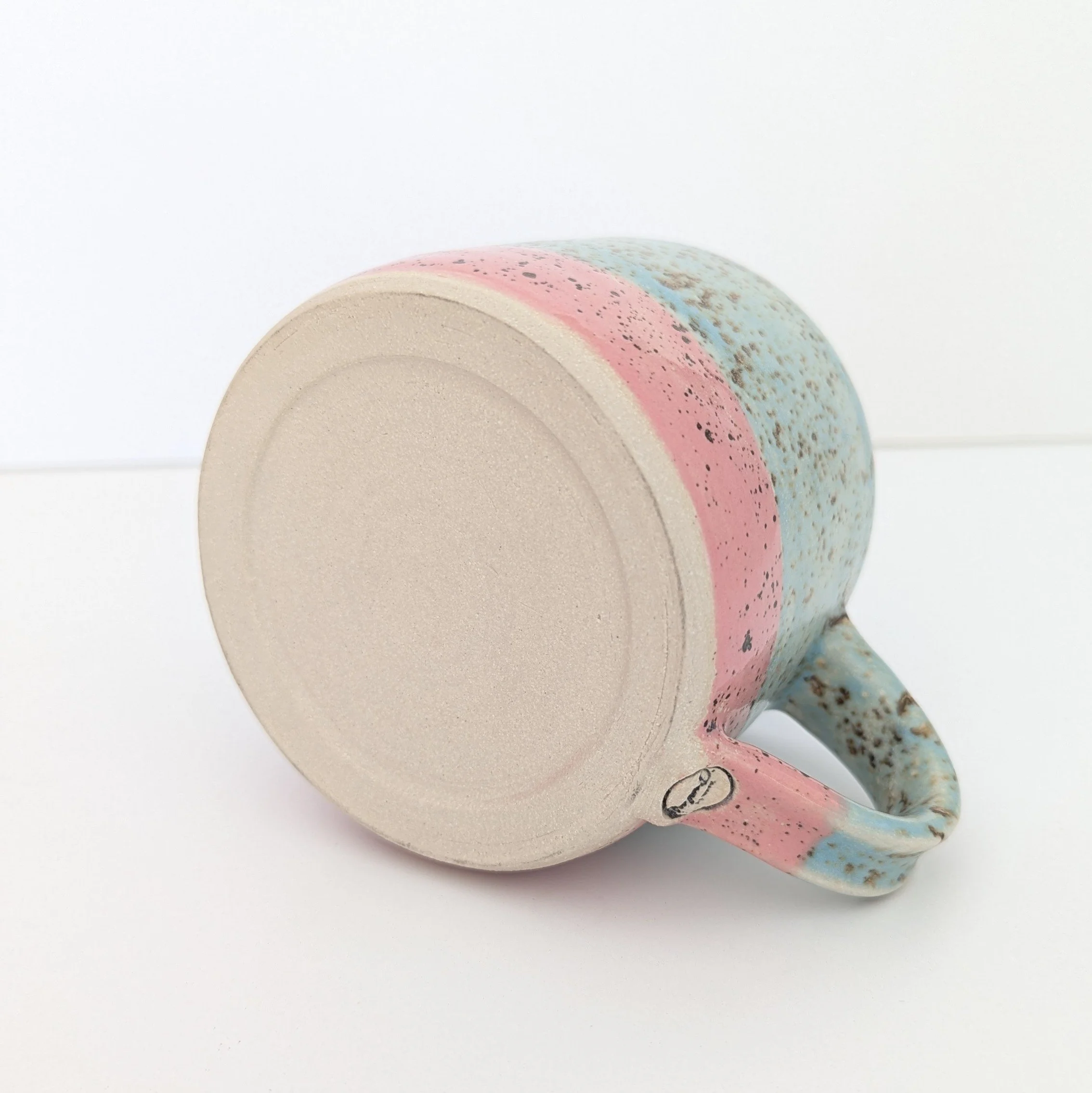 Handmade canister coffee mug