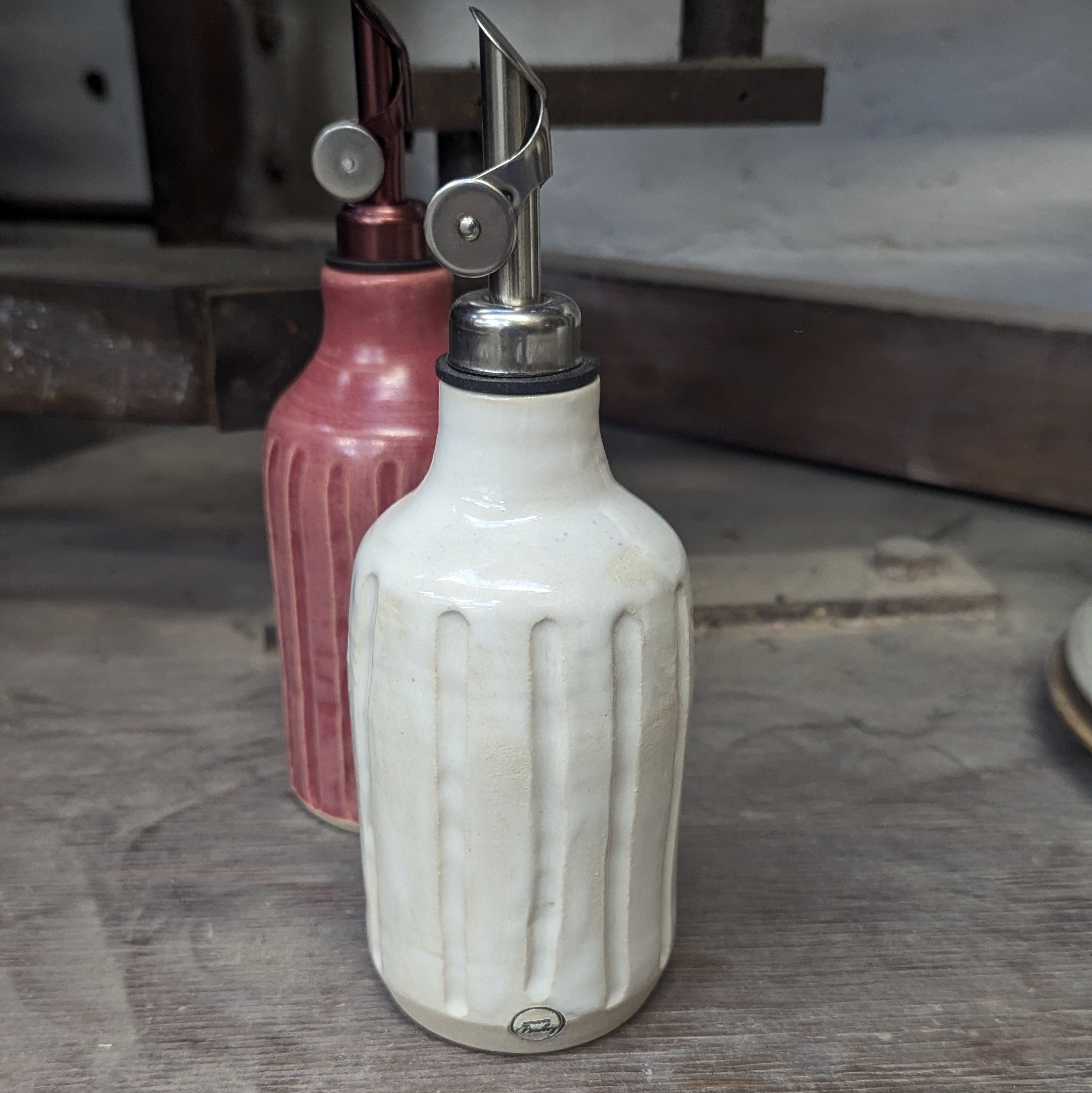 Oil Bottle Handemade with spout
