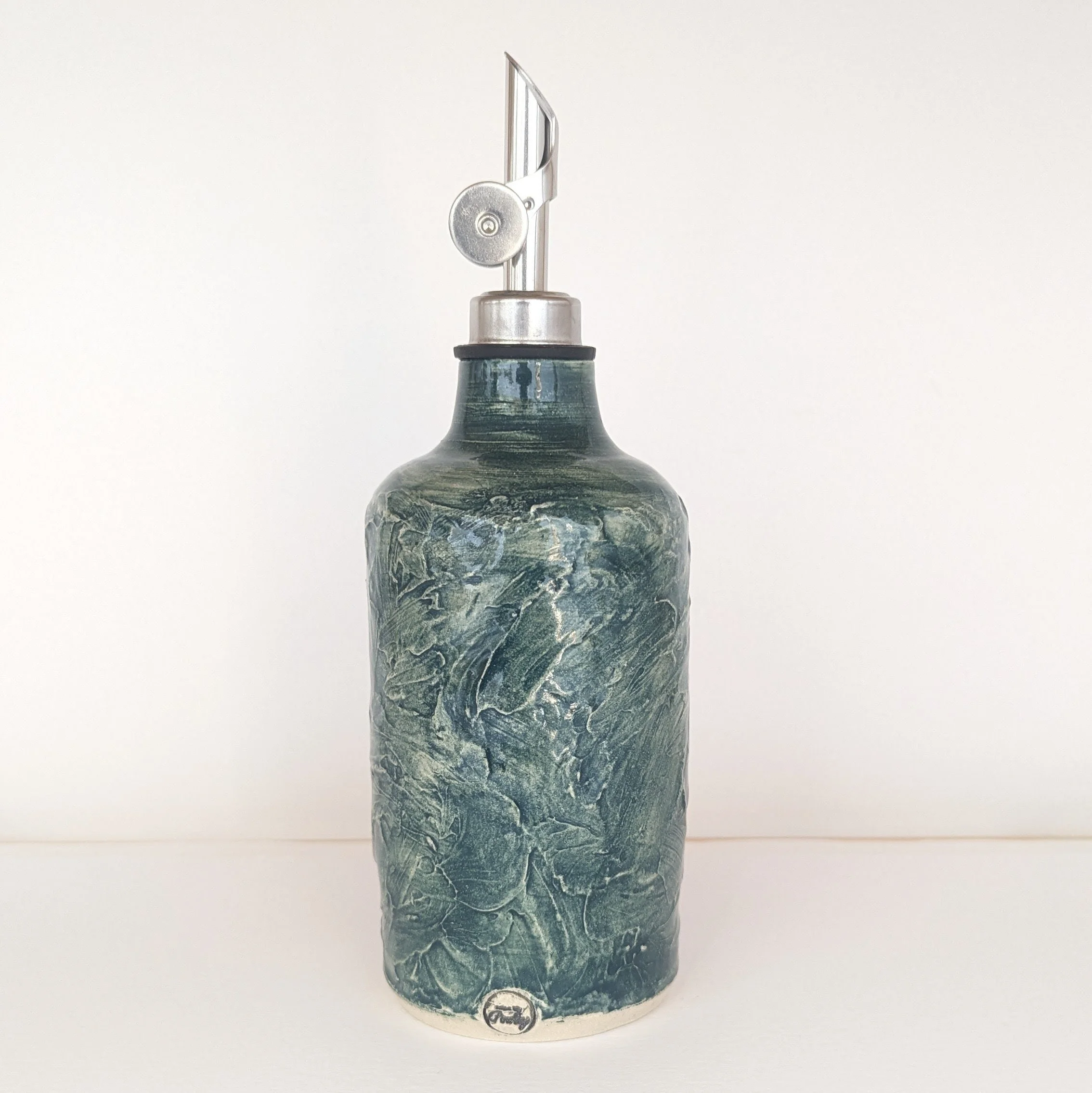 Pottery Oil Bottle with spout