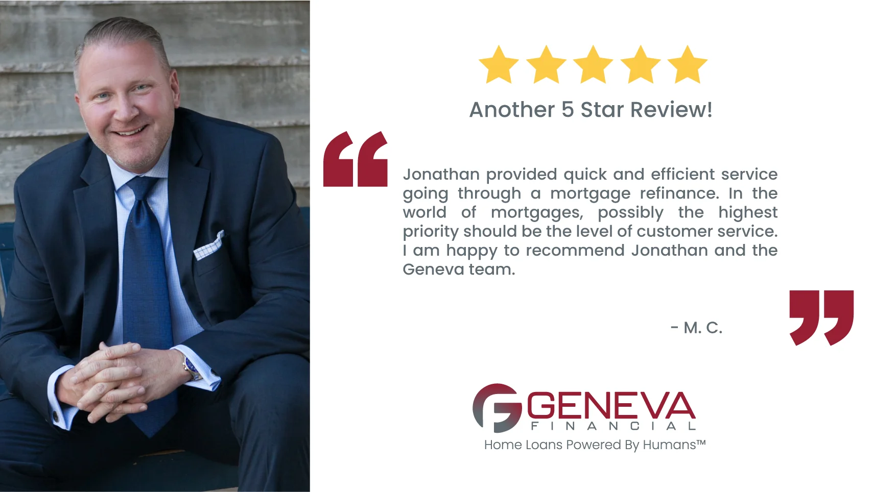 Jonathan Reece Branch Manager and Loan Originator serving the states of Arizona, Michigan, Tennesse, Virginia and California