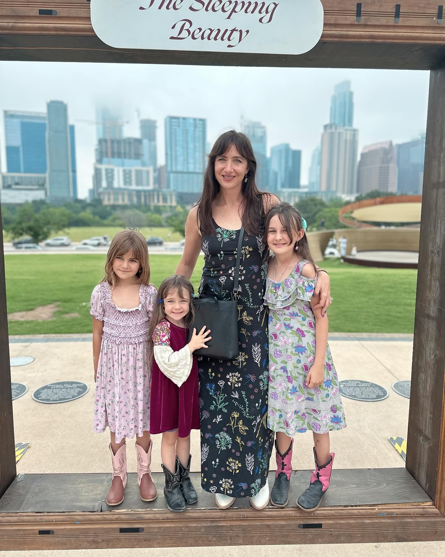 The coven does Ballet Austin in celebration of the divine Mother, wearing florals, cowgirl boots, and Goldie&rsquo;s signature quirky earrings (matcha and boba tea latte&rsquo;s) #birthyourcoven #exquisite