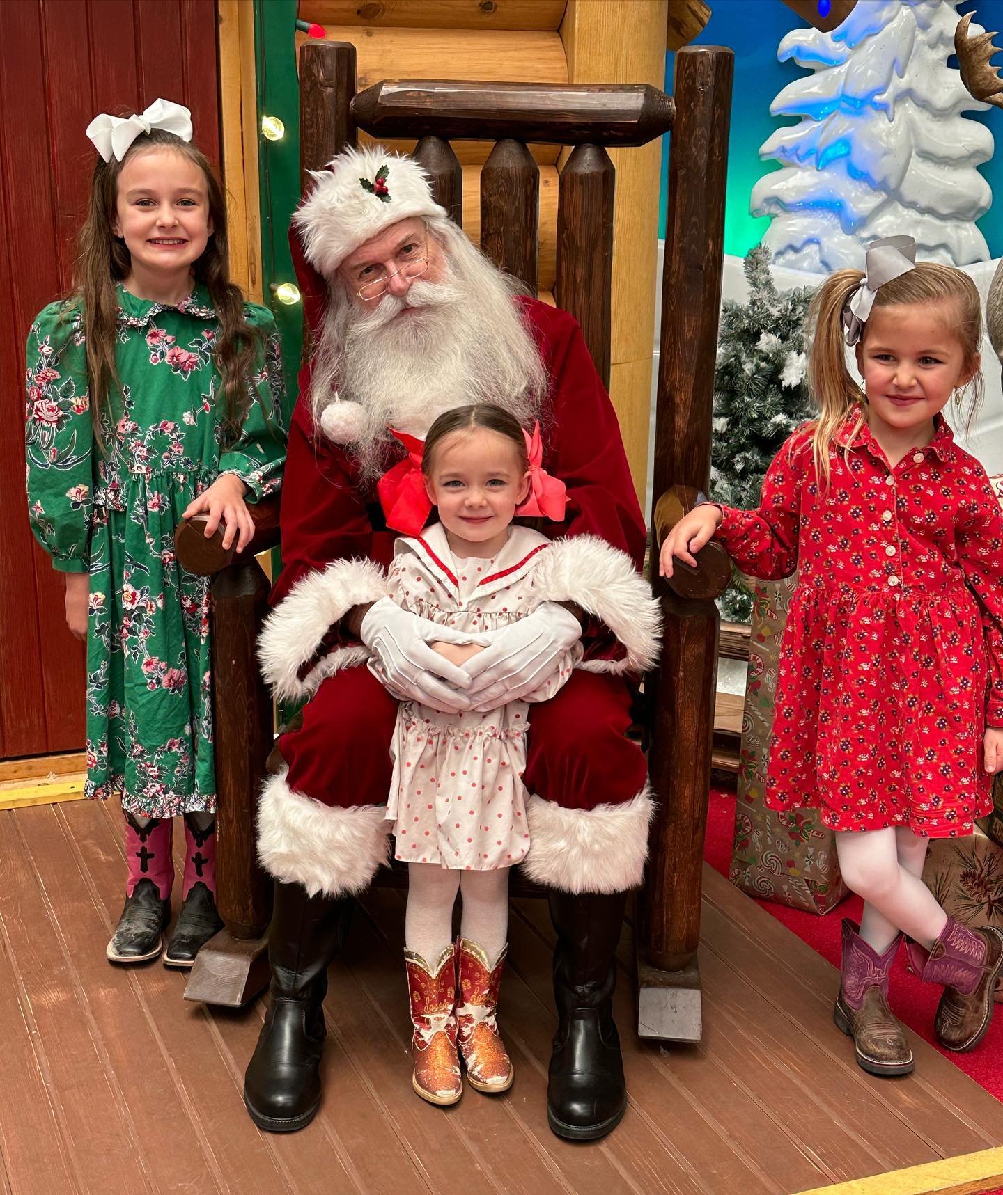 The coven procures an evergreen and adorns it to brighten spirits during the (brief but very occasionally treacherous) Texas winter. Then, bewitches Santa at Cabella&rsquo;s, and tops it all off with milkshakes #exquisite