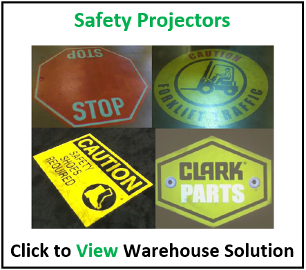 Safety Sign Projector - Warehouse Solution