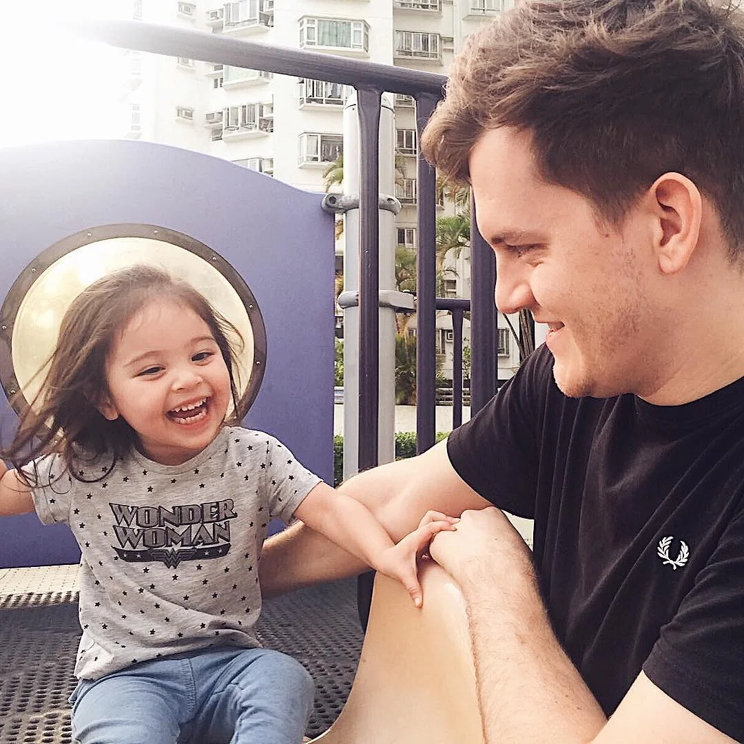 Me with our 2½ year old daughter Milly