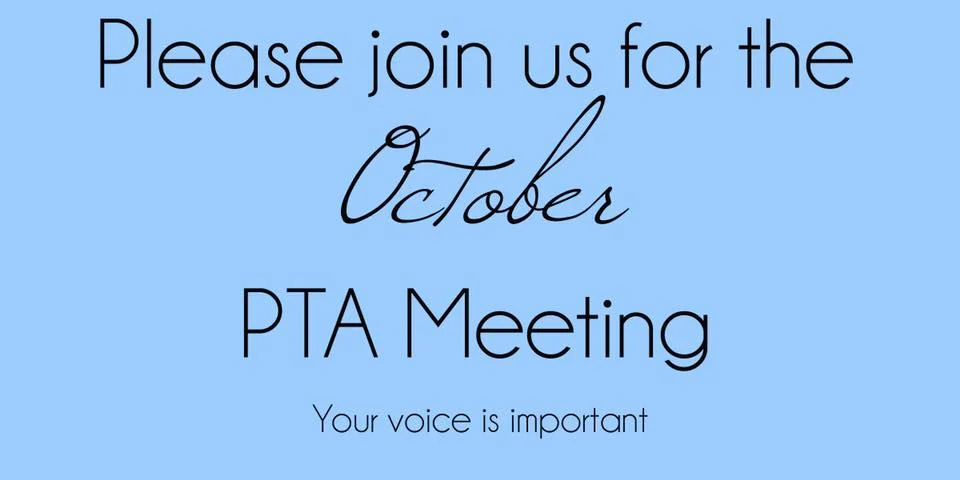October PTA meeting