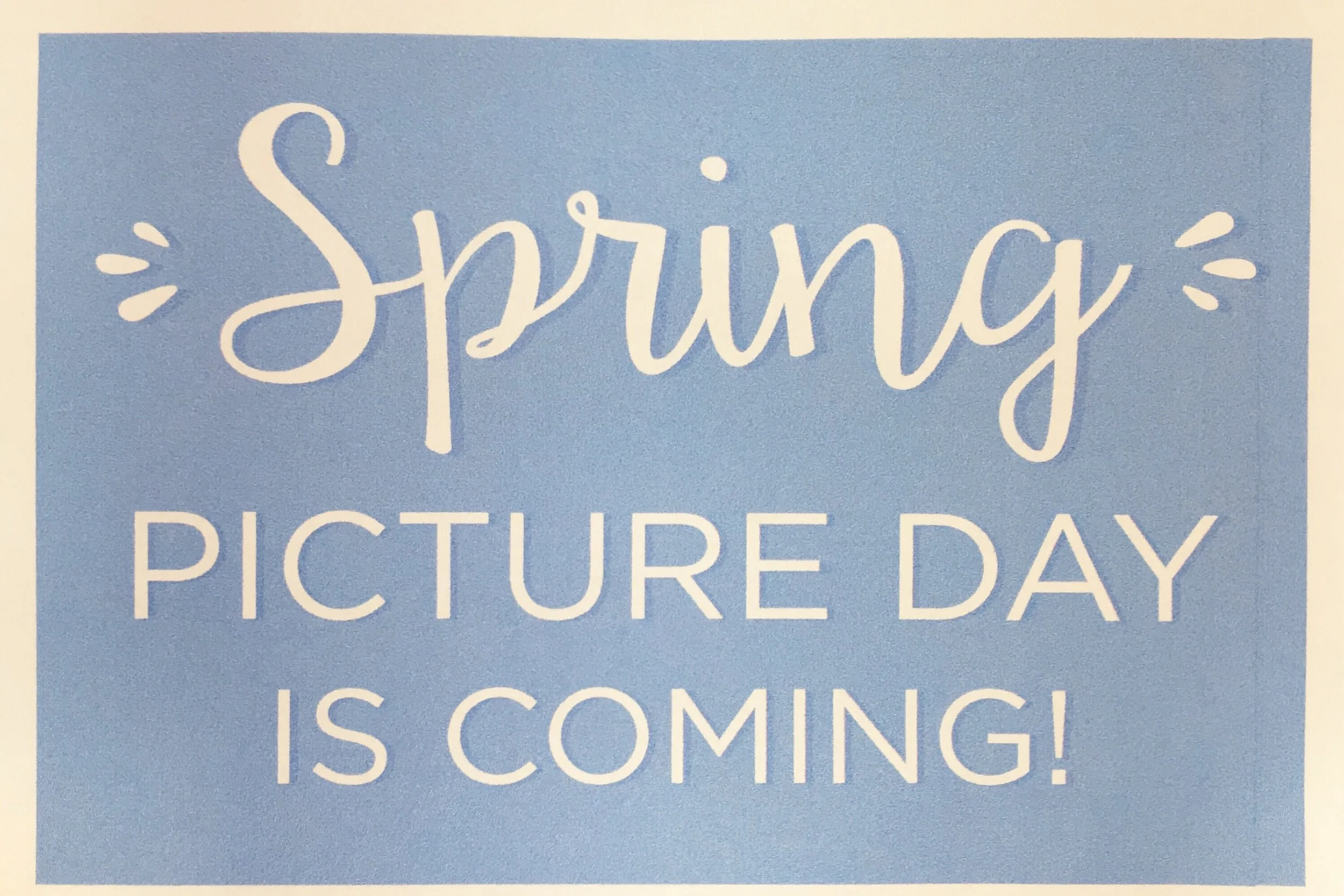 Spring Picture Day is THIS Wednesday!