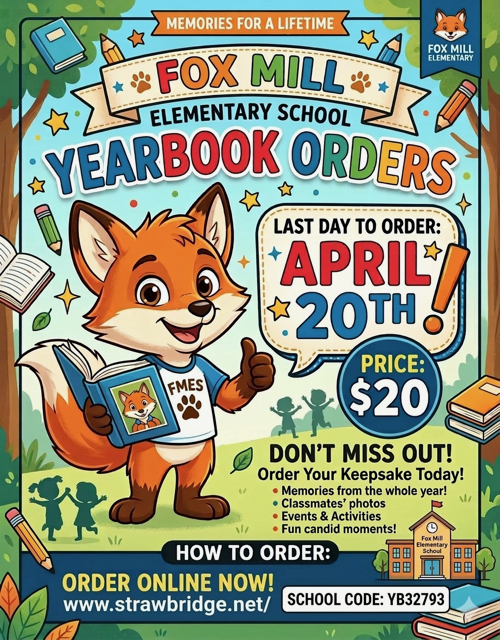 Yearbook orders AND we need your photos! 