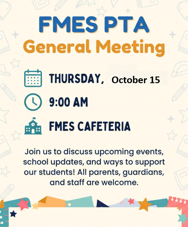 Next General PTA Meeting is this Thursday at 9am!