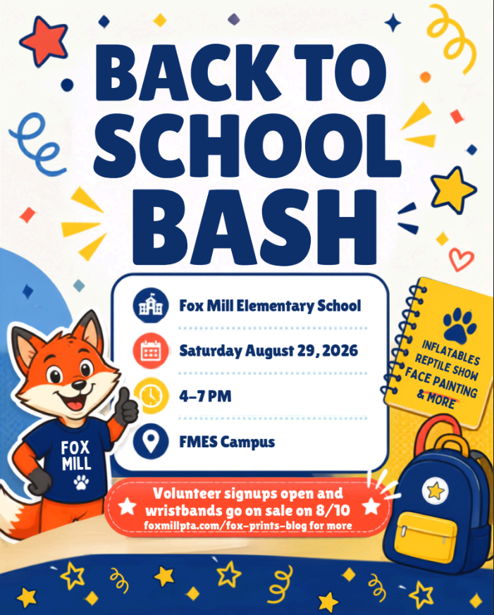 Welcome Back, Foxes! Back-to-School Bash is 8/29!