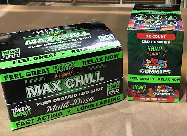 Did you know Sunrise carries @hempbombs? Pick up some super popular #CBD products to your order this week! &bull;
&bull;
#maxchill #cbdgummies #hemp #legal #organic #cstore #gummybears