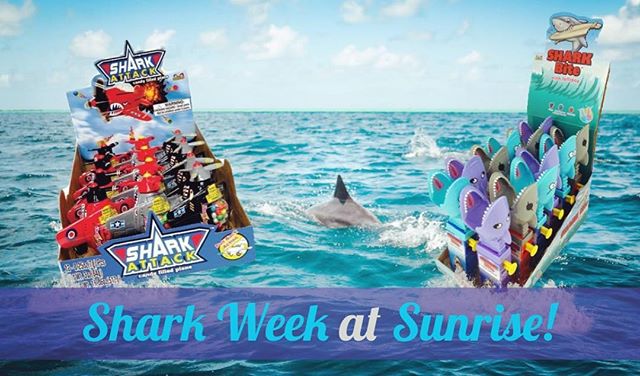 Happy #SharkWeek! 
Celebrate by adding some high margin novelty candy to your order 🦈
&bull;
&bull;
#sharkweek2018 #kidsmania #toycandy #sharkattack #sharkbite #sharktoy #lollipop #cstore #wholesalecandy